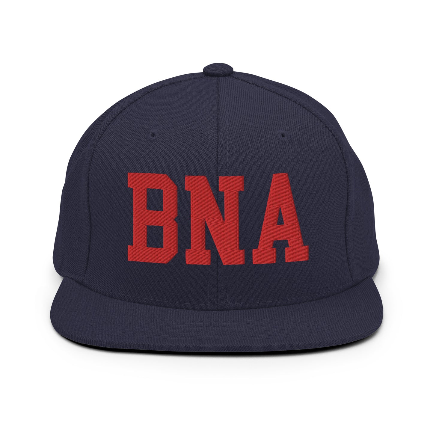College-Style Classic Snapback Hat • Red • BNA Nashville • YHM Designs - Image 15