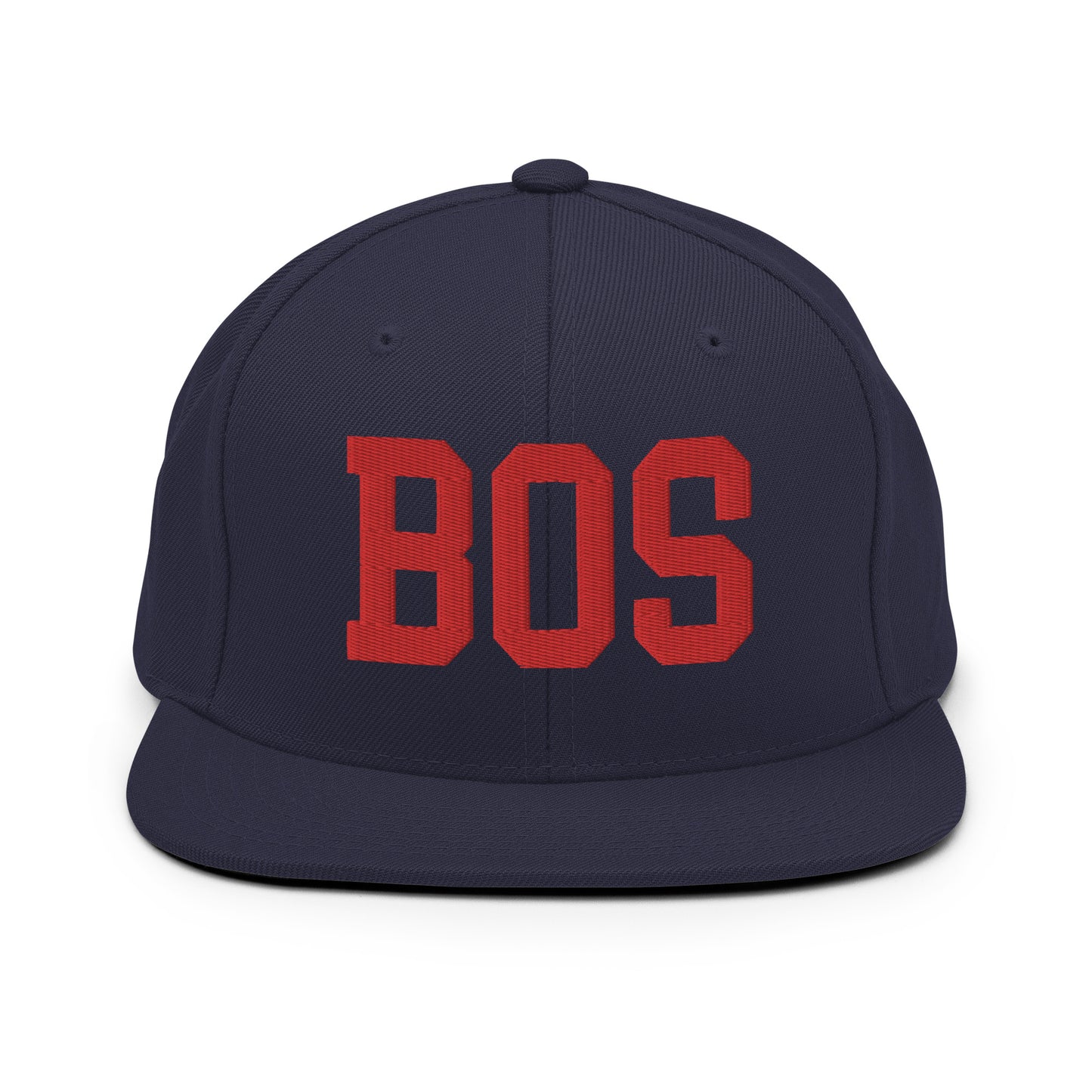 College-Style Classic Snapback Hat • Red • BOS Boston • YHM Designs - Image 15