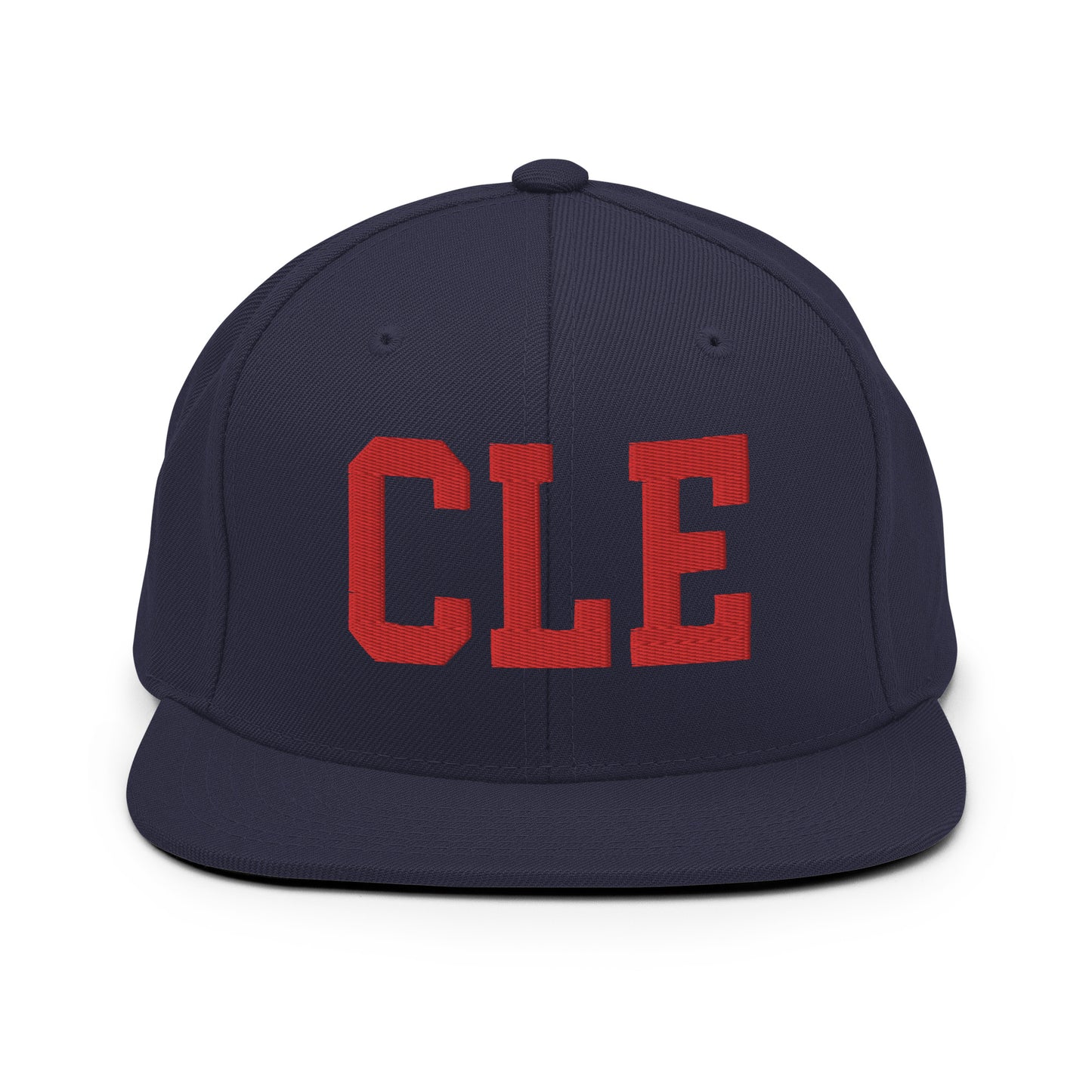 College-Style Classic Snapback Hat • Red • CLE Cleveland • YHM Designs - Image 15