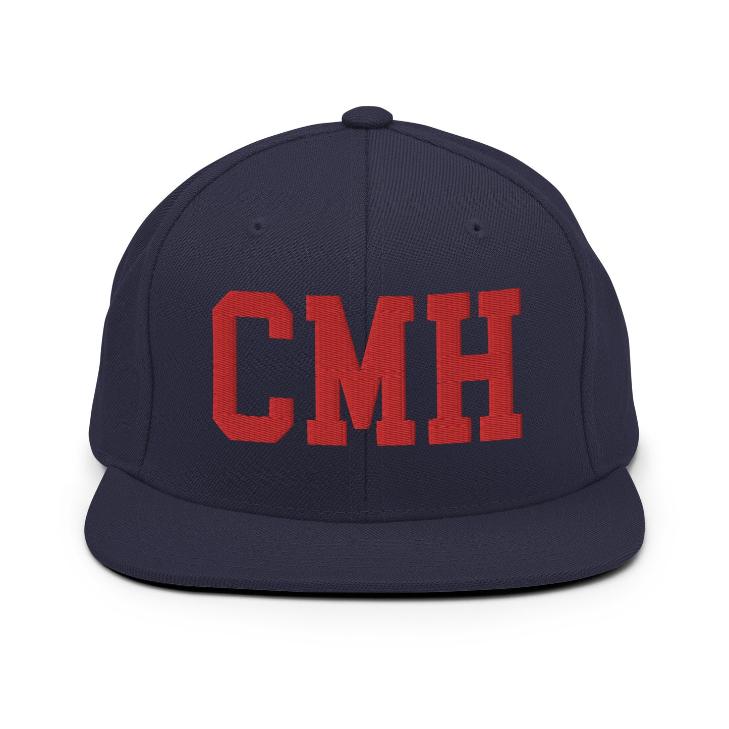 College-Style Classic Snapback Hat • Red • CMH Columbus • YHM Designs - Image 15