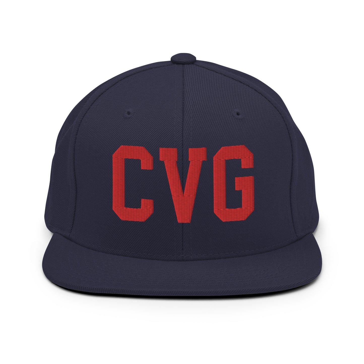 College-Style Classic Snapback Hat • Red • CVG Cincinnati • YHM Designs - Image 15