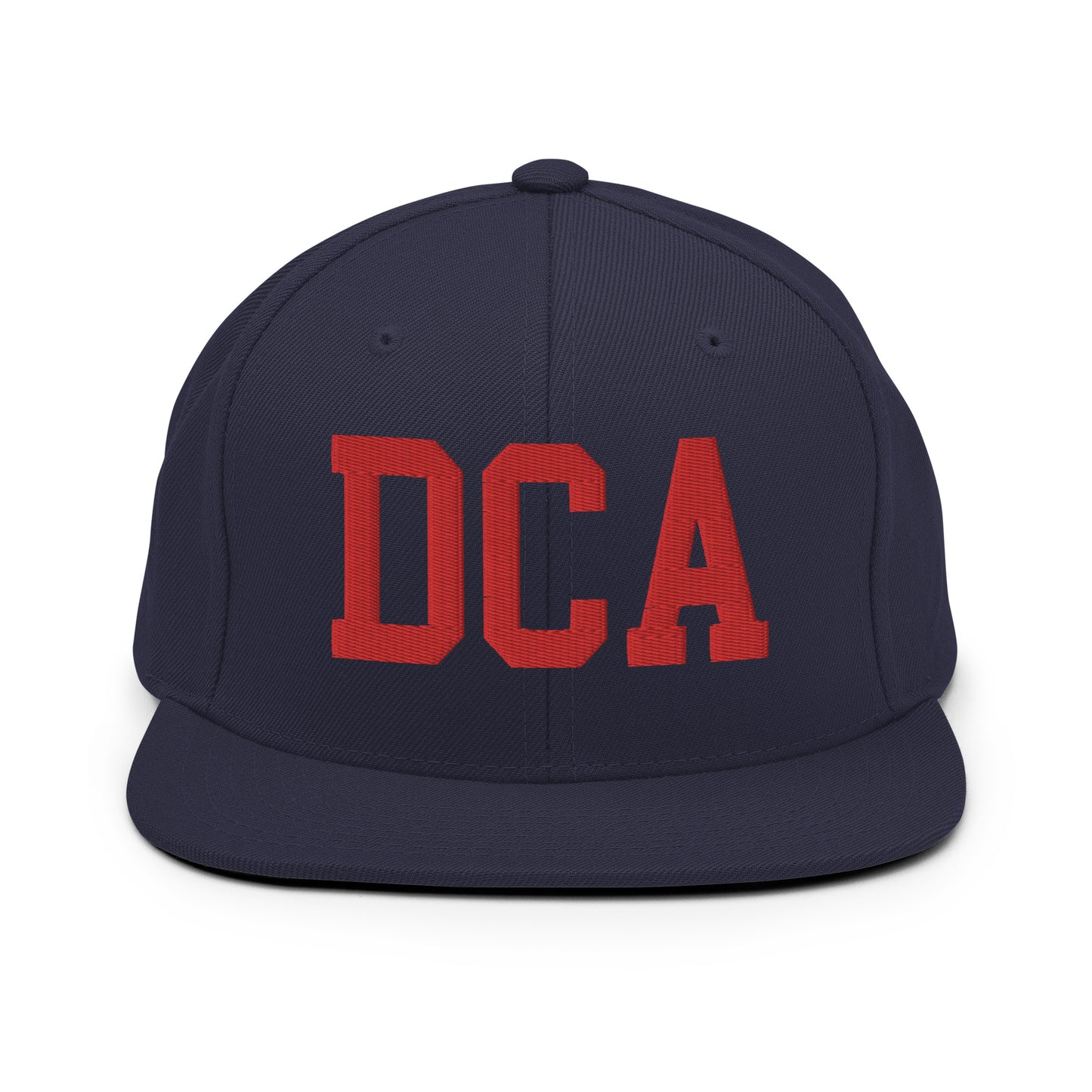 College-Style Classic Snapback Hat • Red • DCA Washington • YHM Designs - Image 15