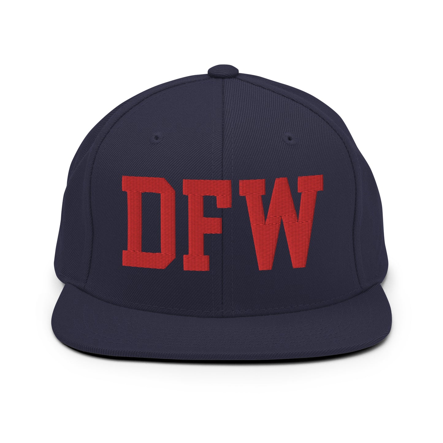 College-Style Classic Snapback Hat • Red • DFW Dallas • YHM Designs - Image 15