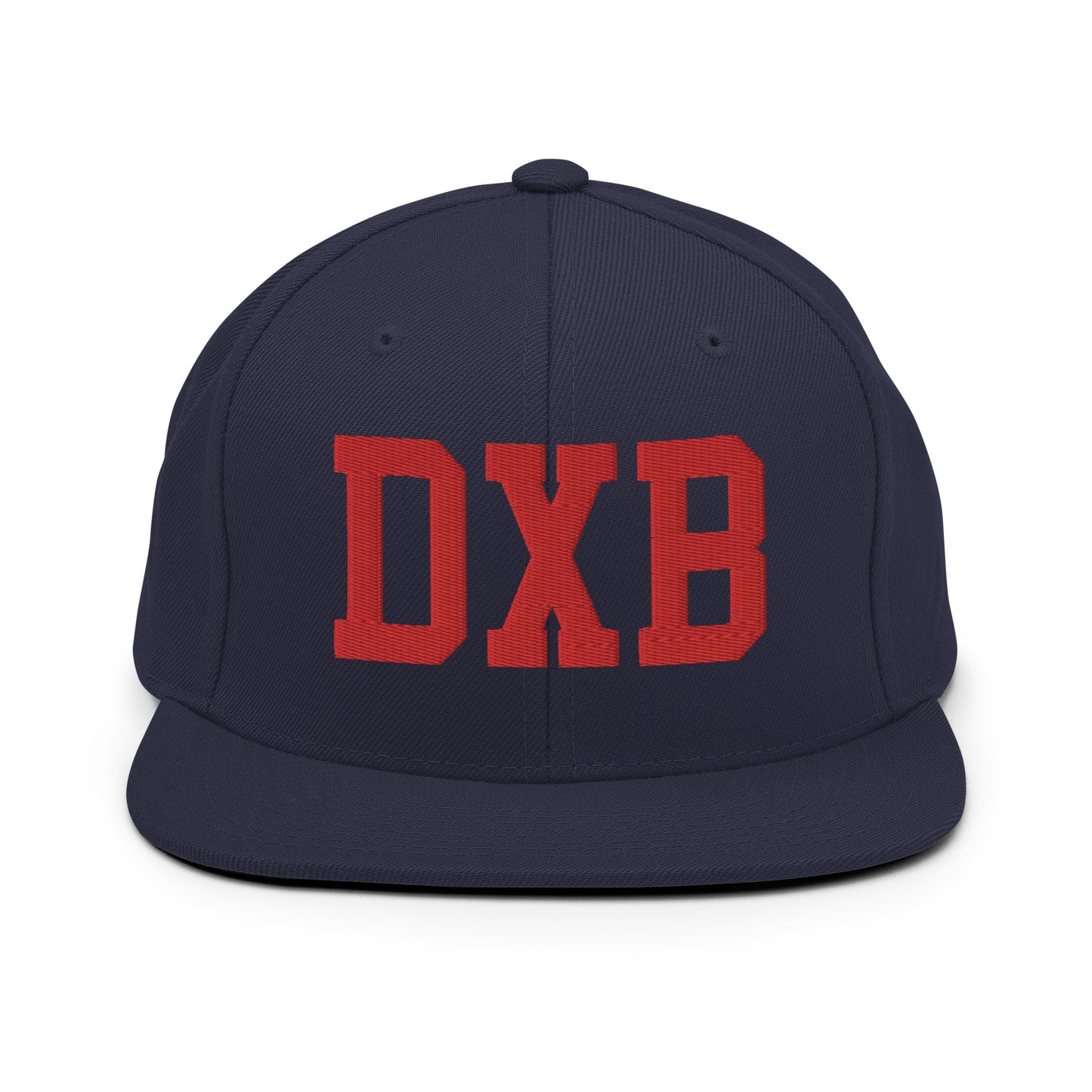 College-Style Classic Snapback Hat • Red • DXB Dubai • YHM Designs - Image 15