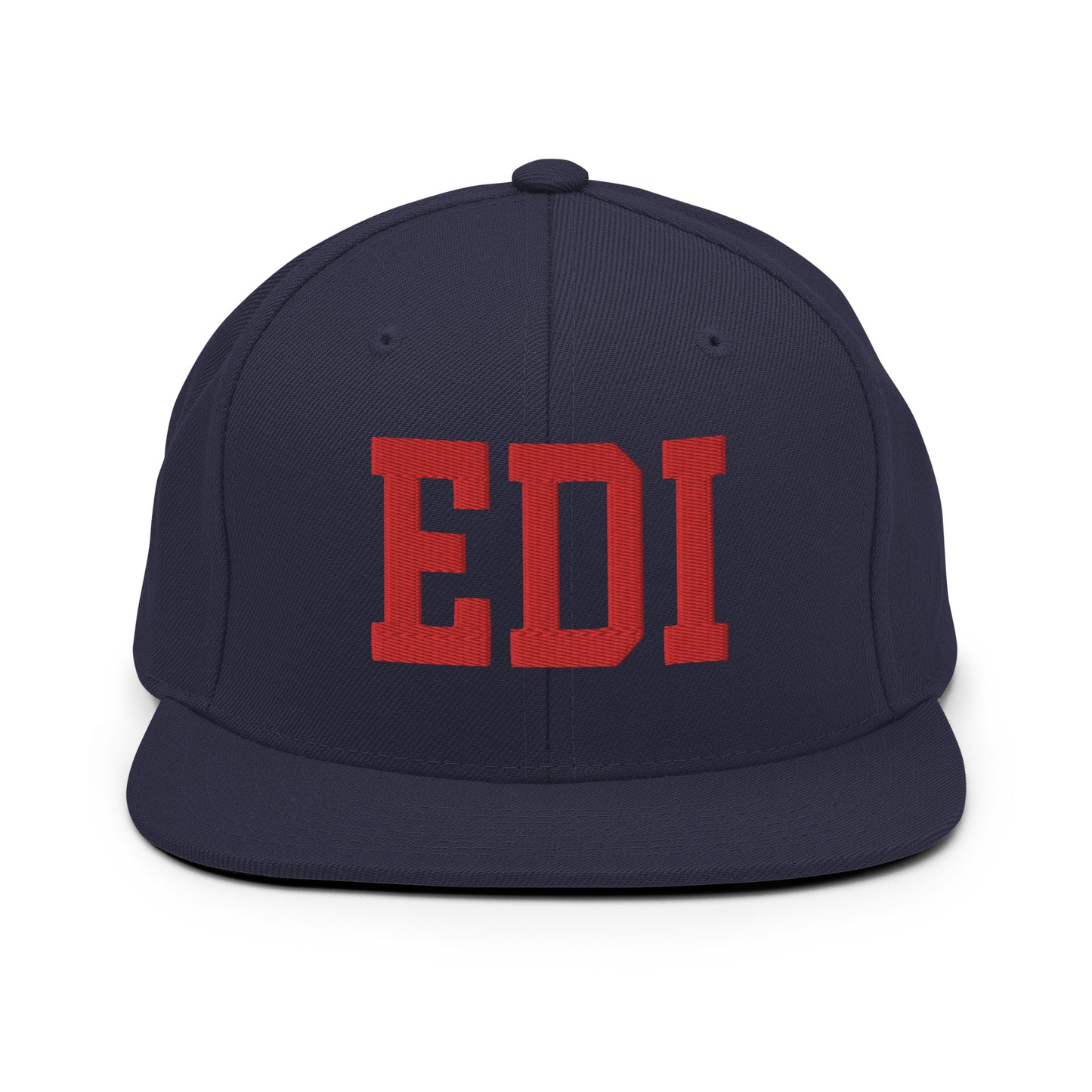 College-Style Classic Snapback Hat • Red • EDI Edinburgh • YHM Designs - Image 15