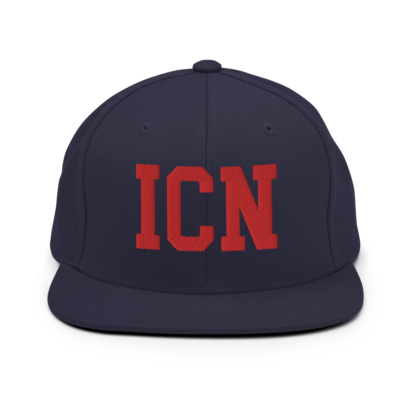 College-Style Classic Snapback Hat • Red • ICN Seoul • YHM Designs - Image 15