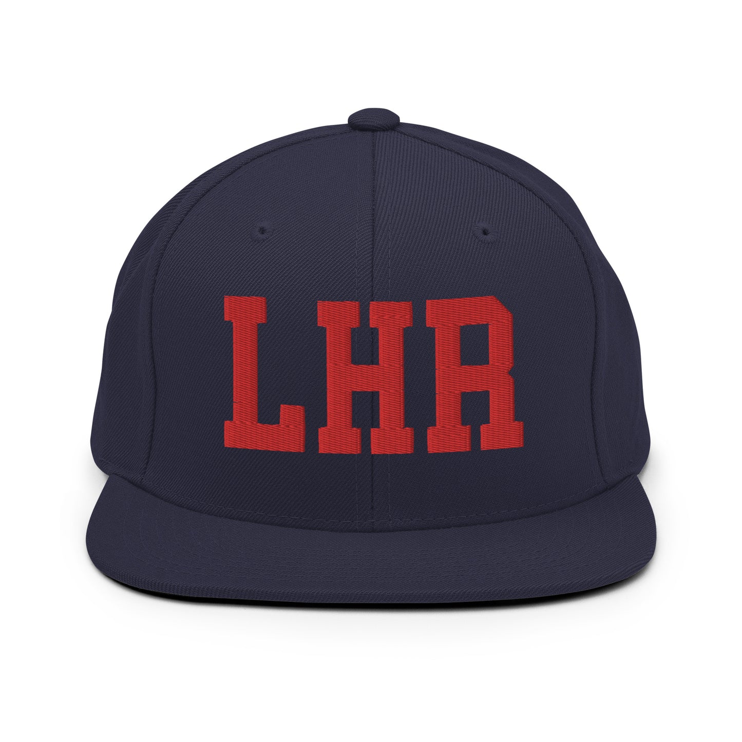College-Style Classic Snapback Hat • Red • LHR London • YHM Designs - Image 15