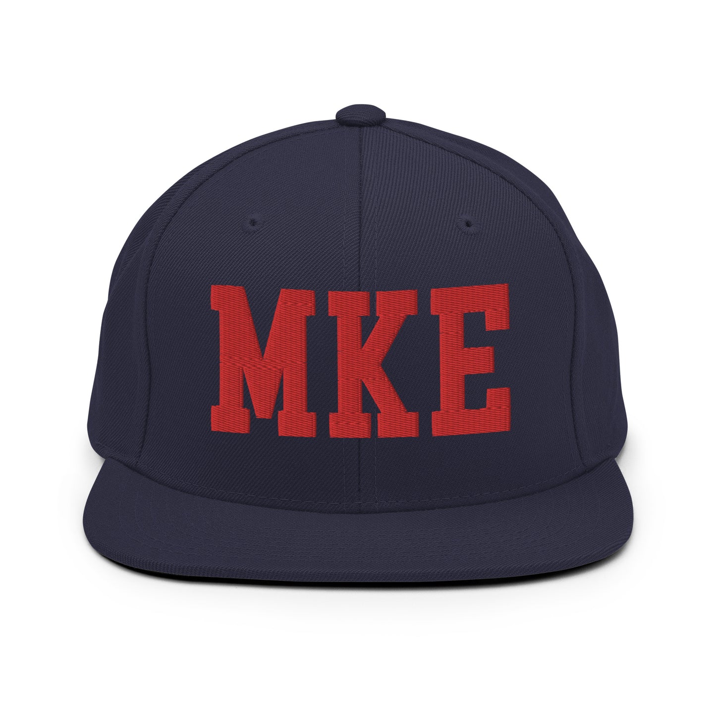 College-Style Classic Snapback Hat • Red • MKE Milwaukee • YHM Designs - Image 15