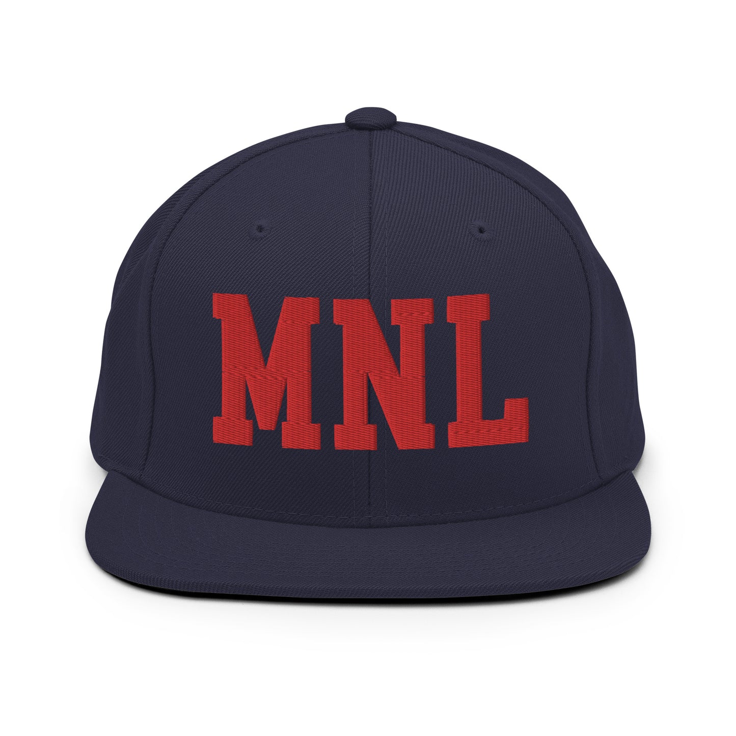 College-Style Classic Snapback Hat • Red • MNL Manila • YHM Designs - Image 15