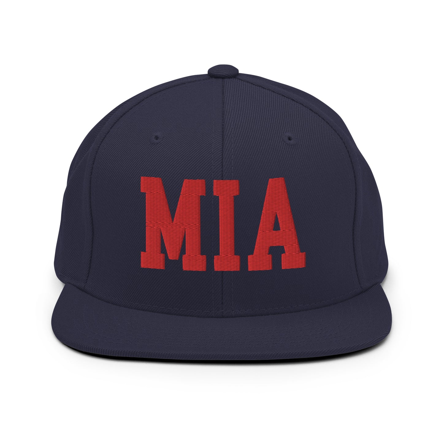 College-Style Classic Snapback Hat • Red • MIA Miami • YHM Designs - Image 15