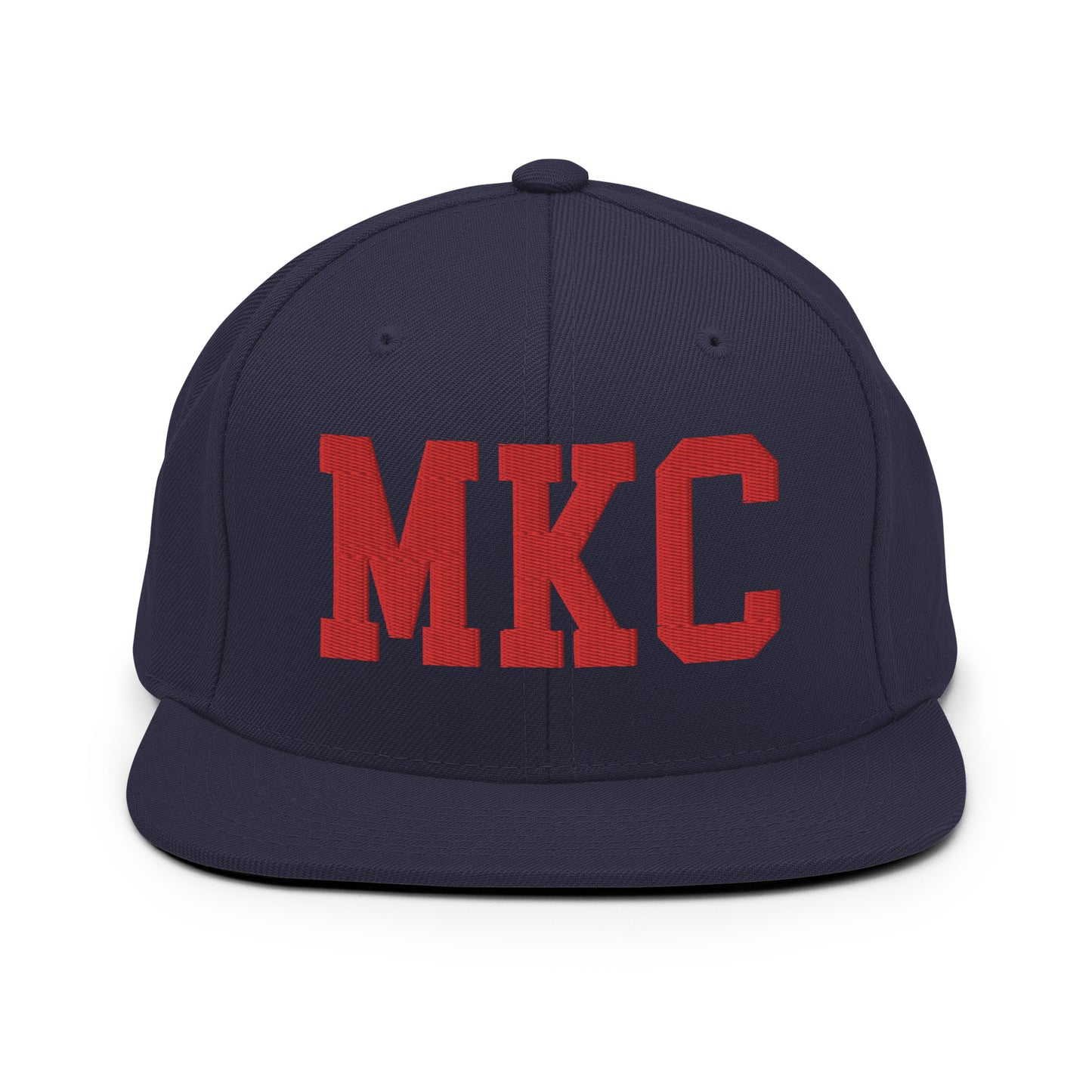 College-Style Classic Snapback Hat • Red • MKC Kansas City • YHM Designs - Image 15
