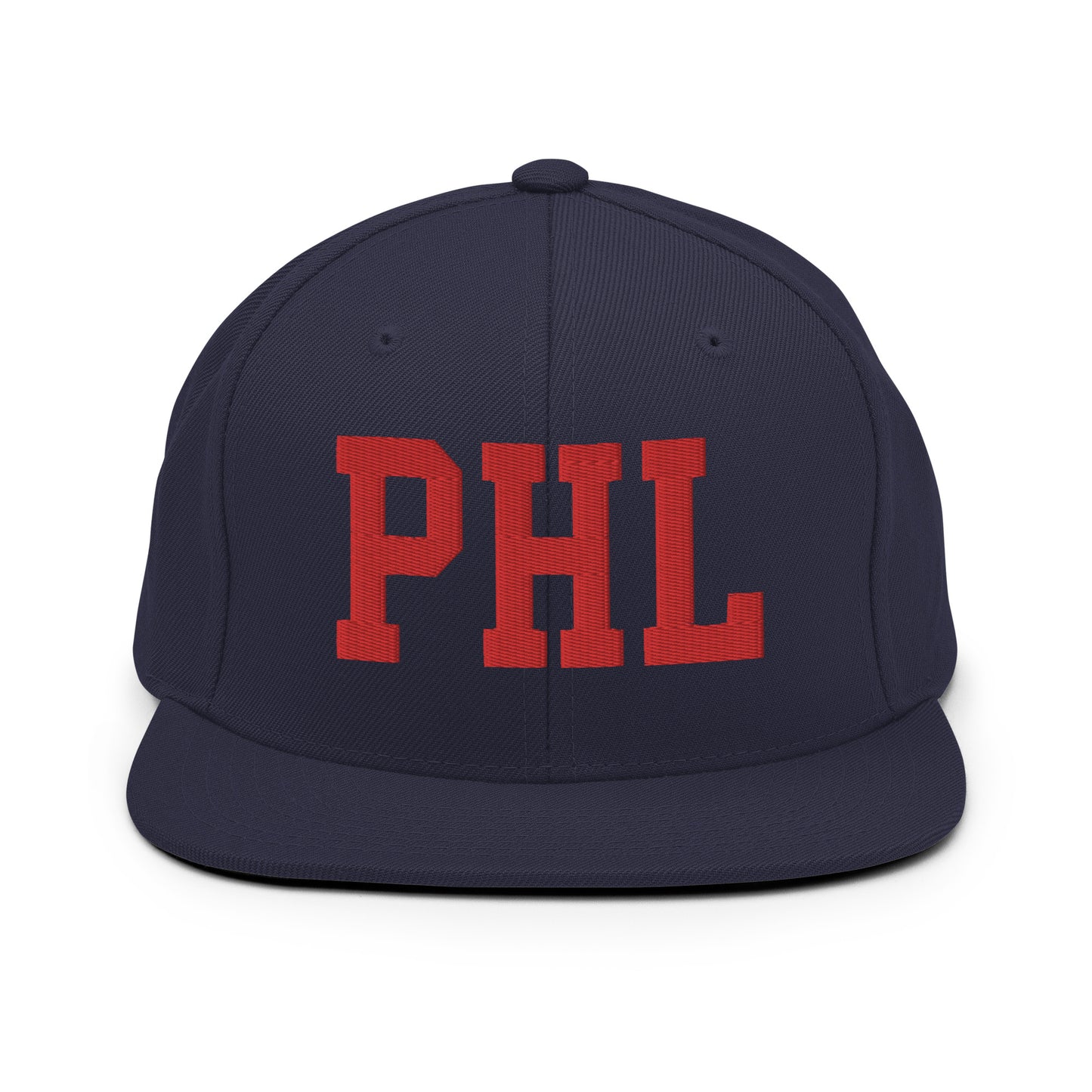 College-Style Classic Snapback Hat • Red • PHL Philadelphia • YHM Designs - Image 15