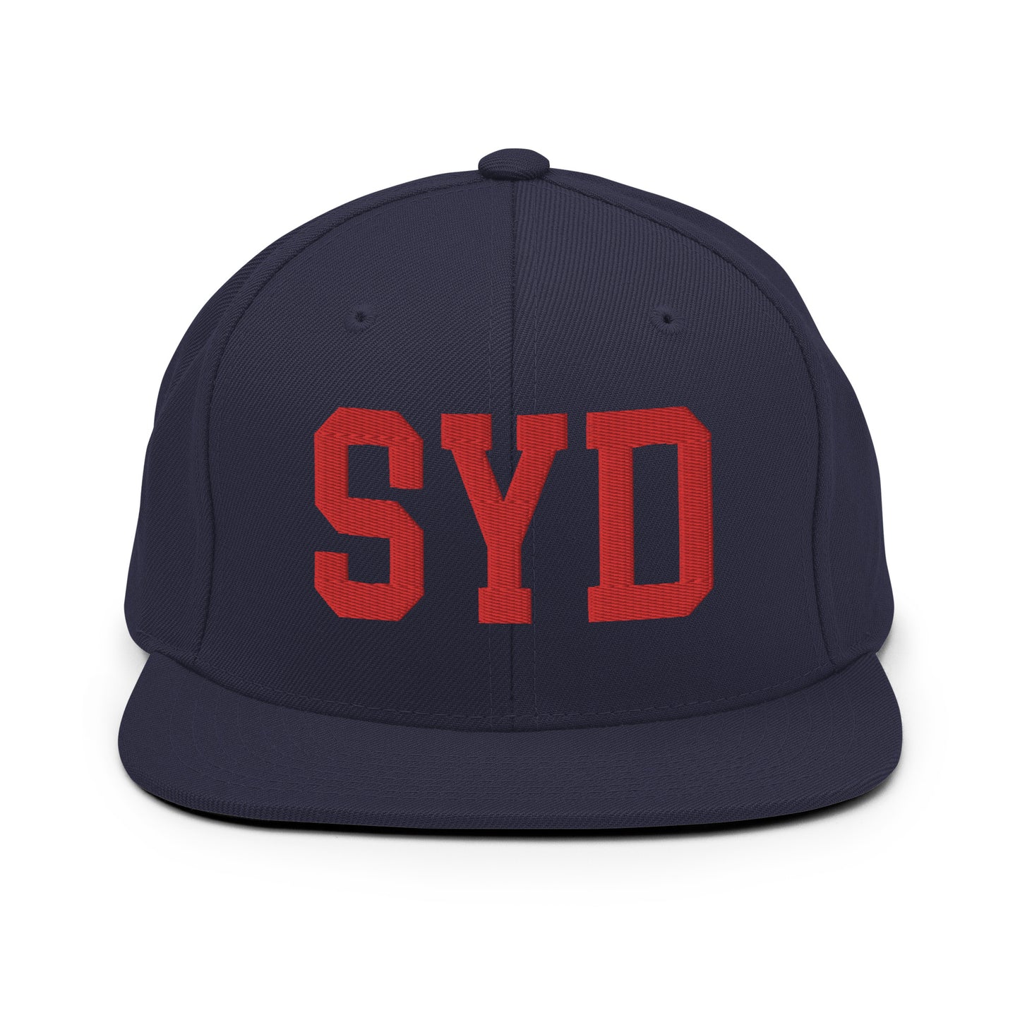 College-Style Classic Snapback Hat • Red • SYD Sydney • YHM Designs - Image 15