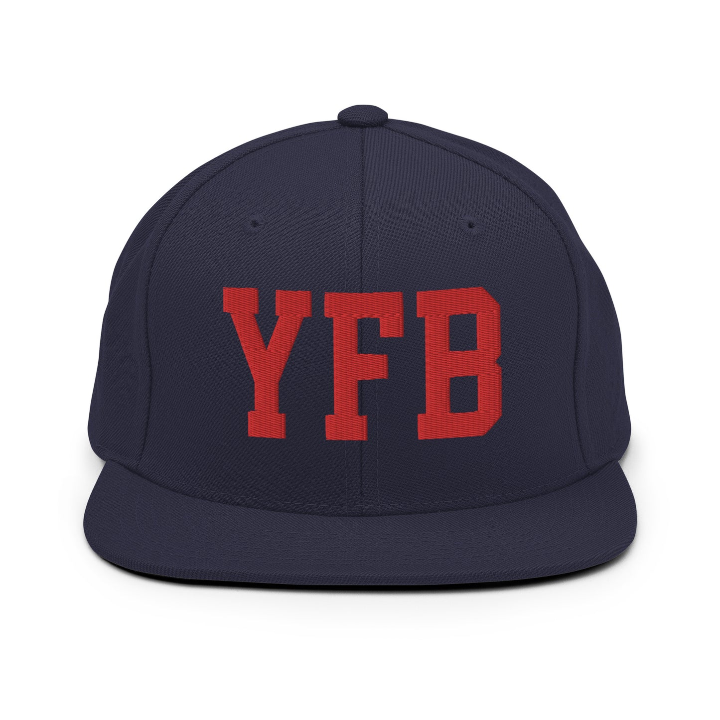 College-Style Classic Snapback Hat • Red • YFB Iqaluit Souvenir • YHM Designs - Image 15