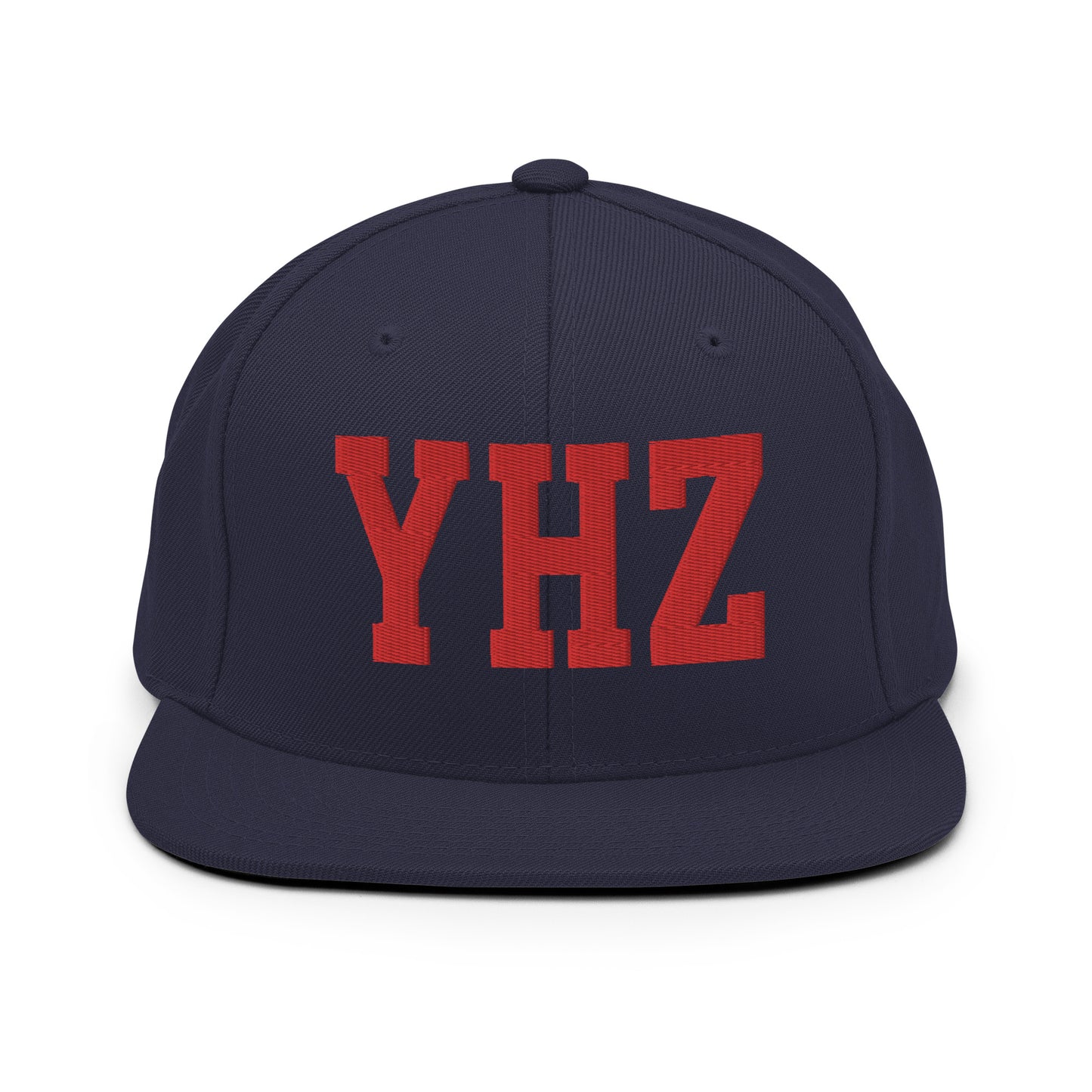 College-Style Classic Snapback Hat • Red • YHZ Halifax • YHM Designs - Image 15