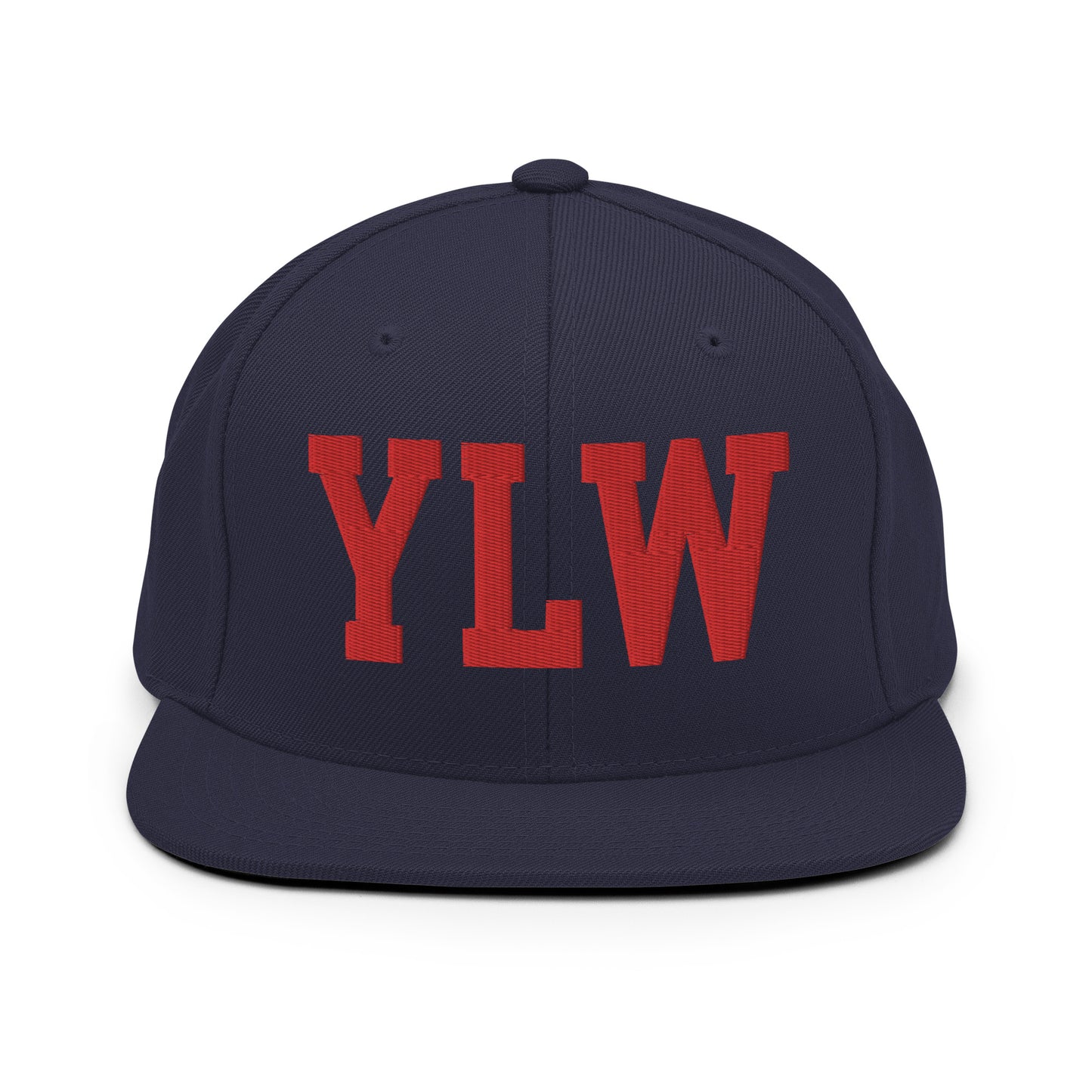 College-Style Classic Snapback Hat • Red • YLW Kelowna • YHM Designs - Image 15