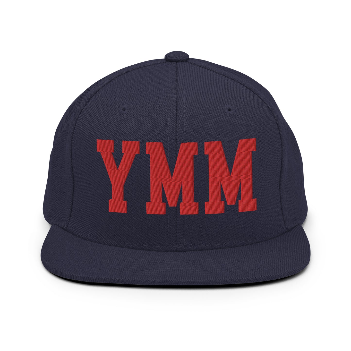 College-Style Classic Snapback Hat • Red • YMM Fort McMurray • YHM Designs - Image 15