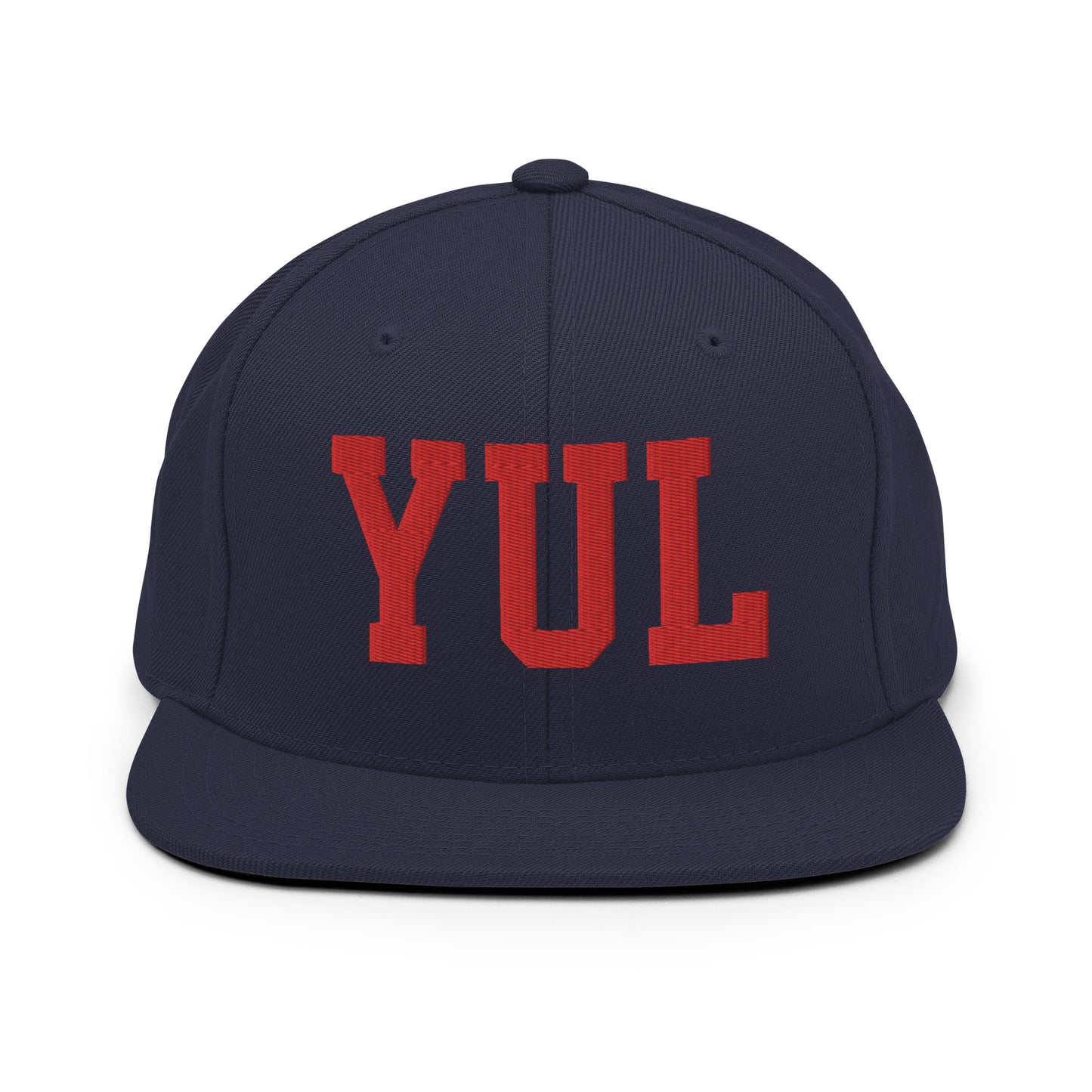 College-Style Classic Snapback Hat • Red • YUL Montreal • YHM Designs - Image 15