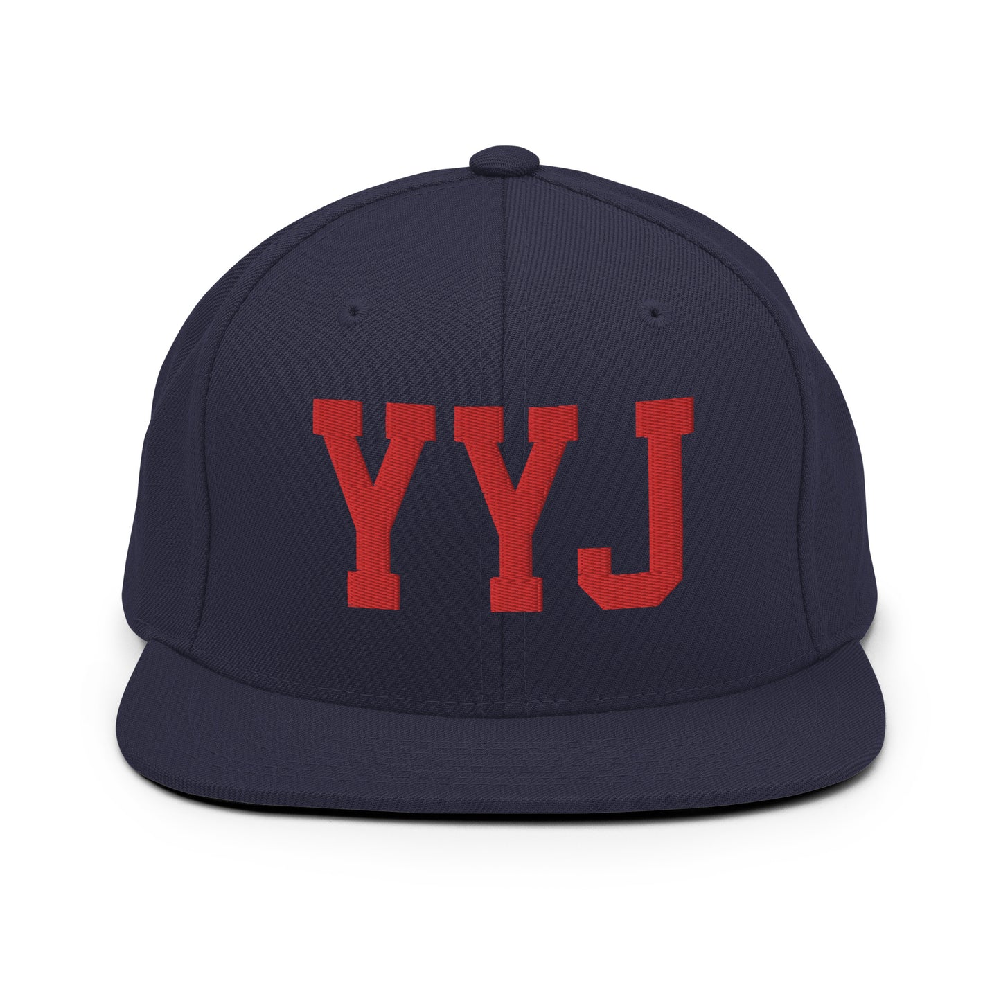College-Style Classic Snapback Hat • Red • YYJ Victoria • YHM Designs - Image 15