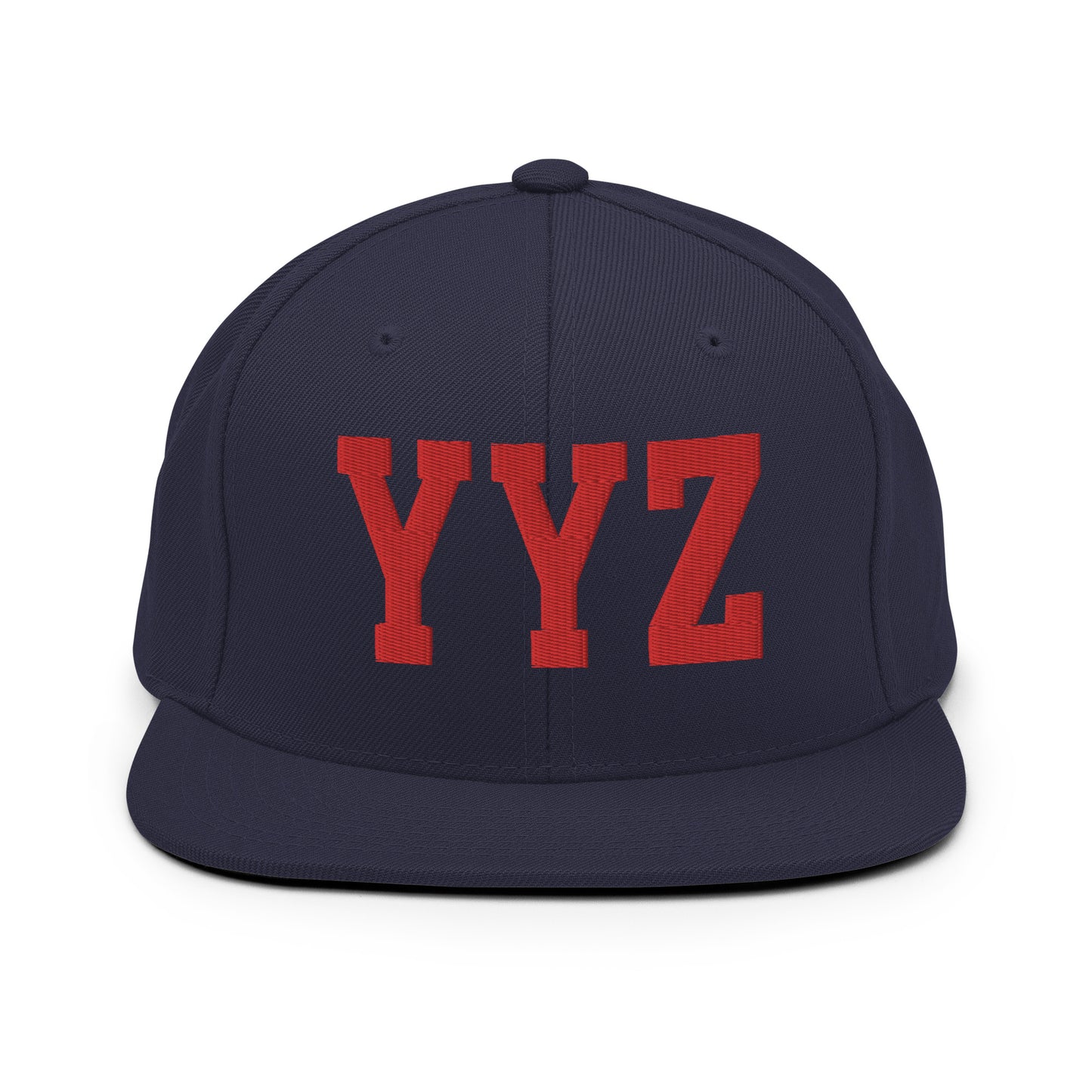 College-Style Classic Snapback Hat • Red • YYZ Toronto • YHM Designs - Image 15