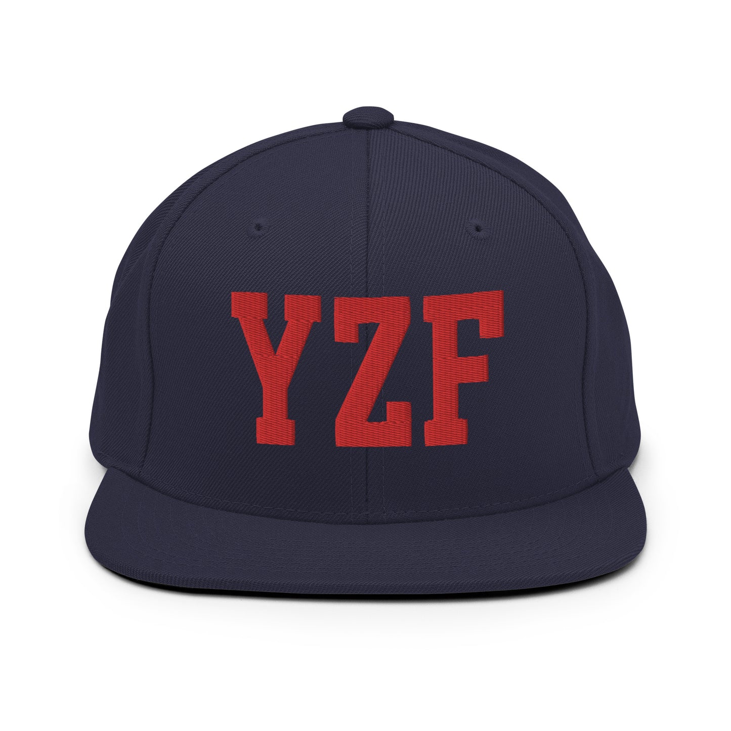 College-Style Classic Snapback Hat • Red • YZF Yellowknife • YHM Designs - Image 15