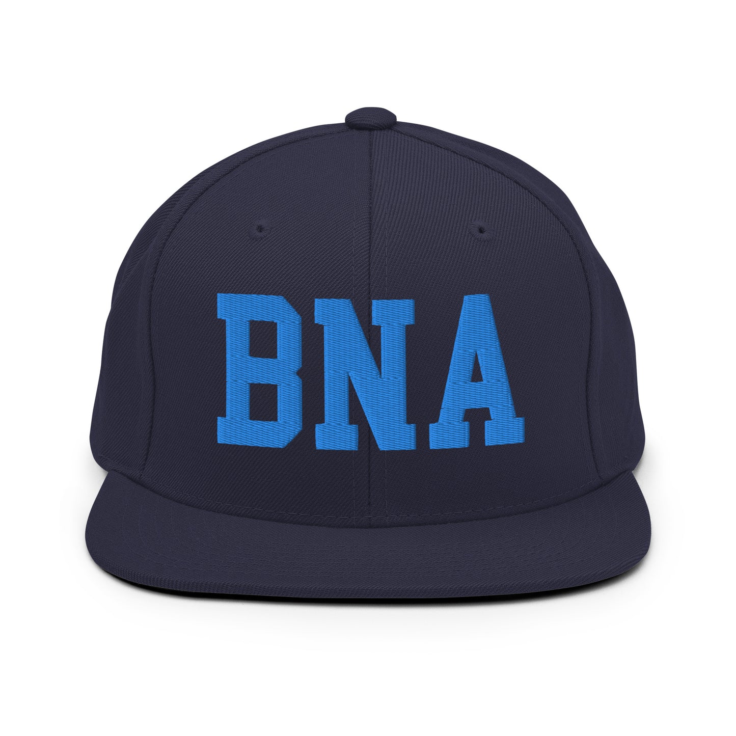 College-Style Classic Snapback Hat • Aqua Blue • BNA Nashville • YHM Designs - Image 07