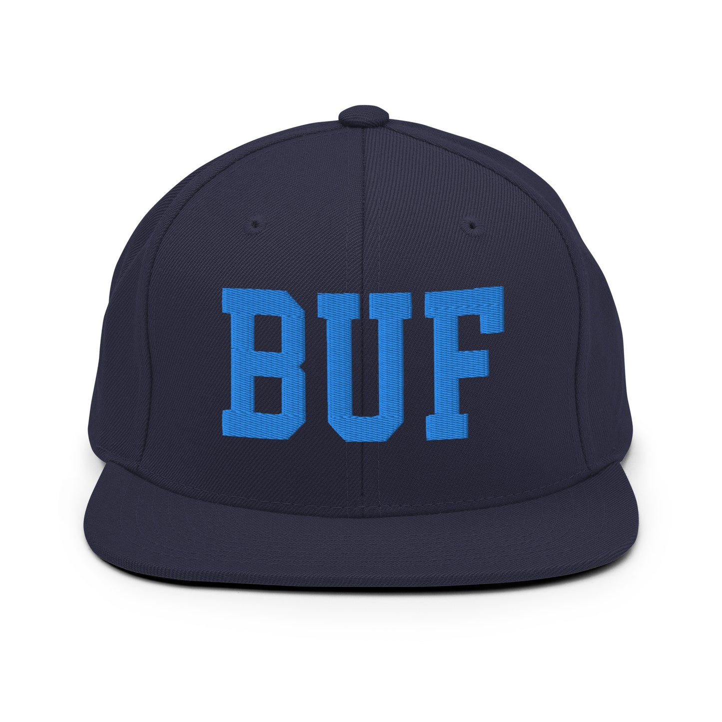 College-Style Classic Snapback Hat • Aqua Blue • BUF Buffalo • YHM Designs - Image 07