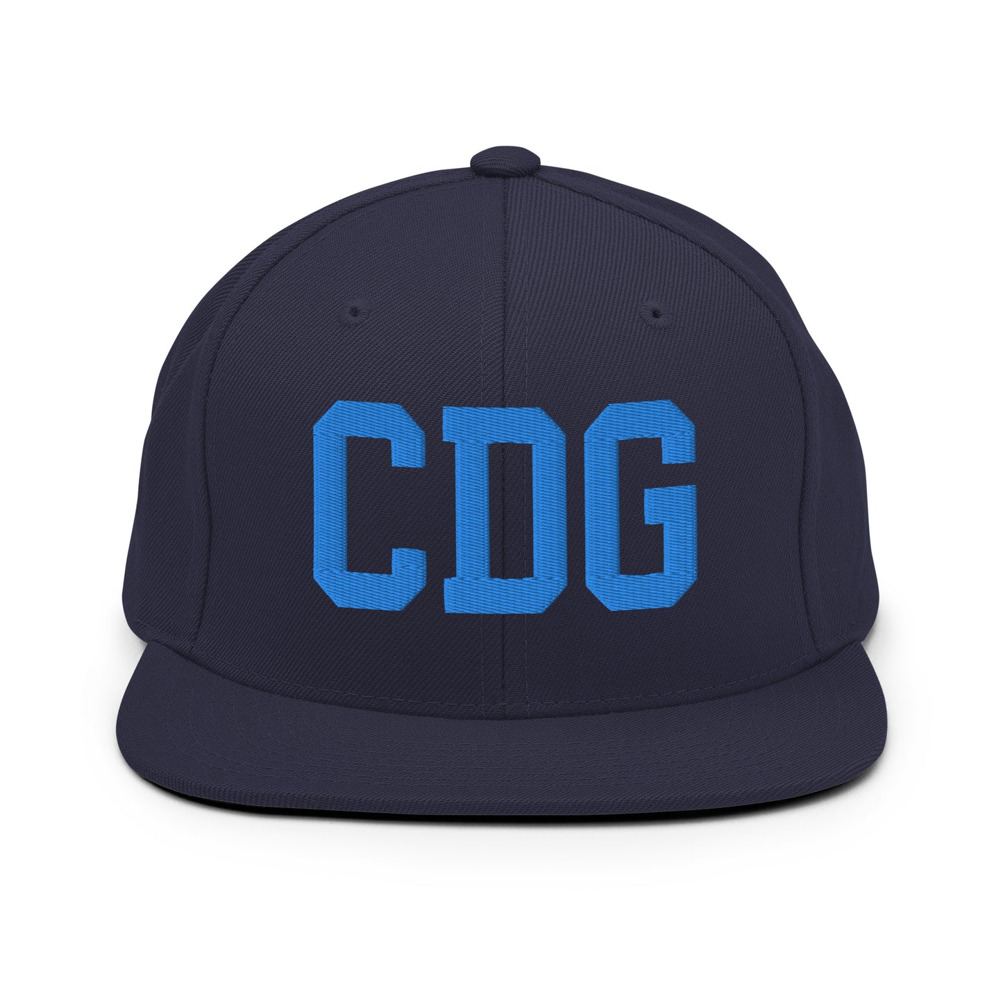 College-Style Classic Snapback Hat • Aqua Blue • CDG Paris • YHM Designs - Image 07