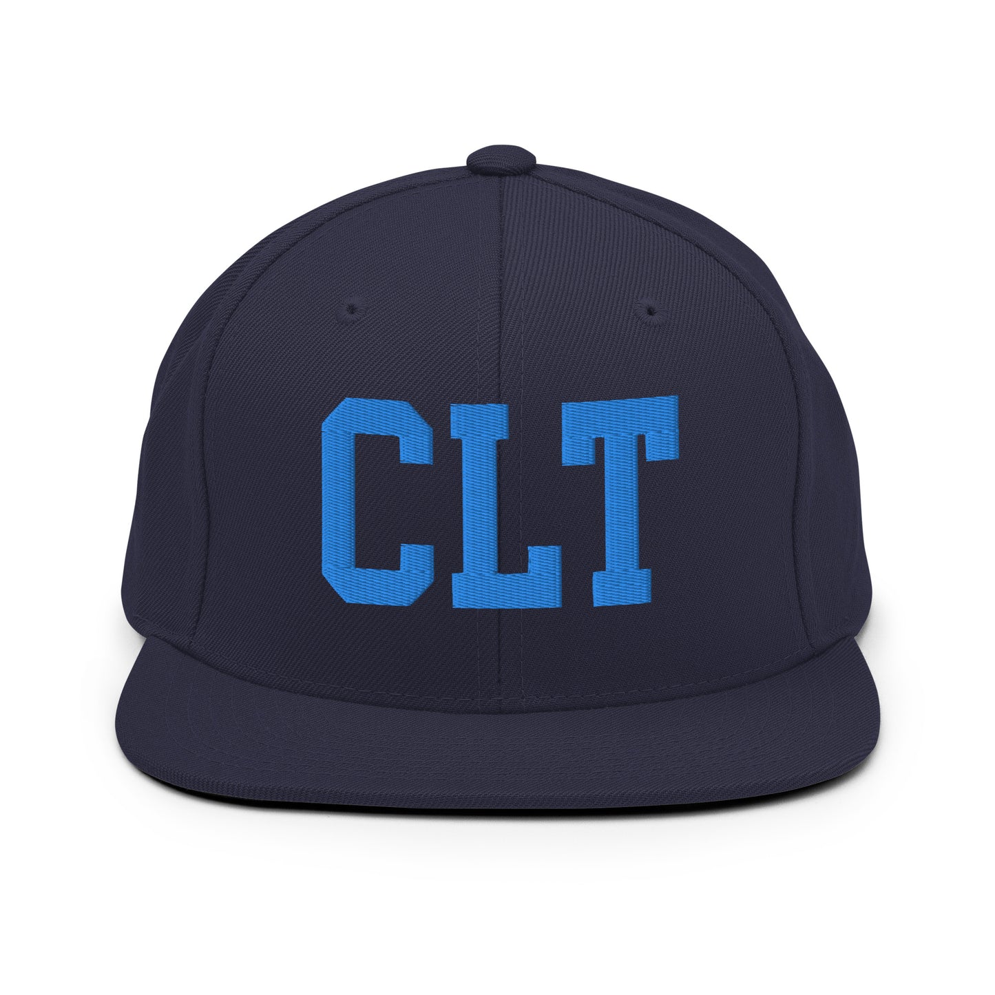 College-Style Classic Snapback Hat • Aqua Blue • CLT Charlotte • YHM Designs - Image 07