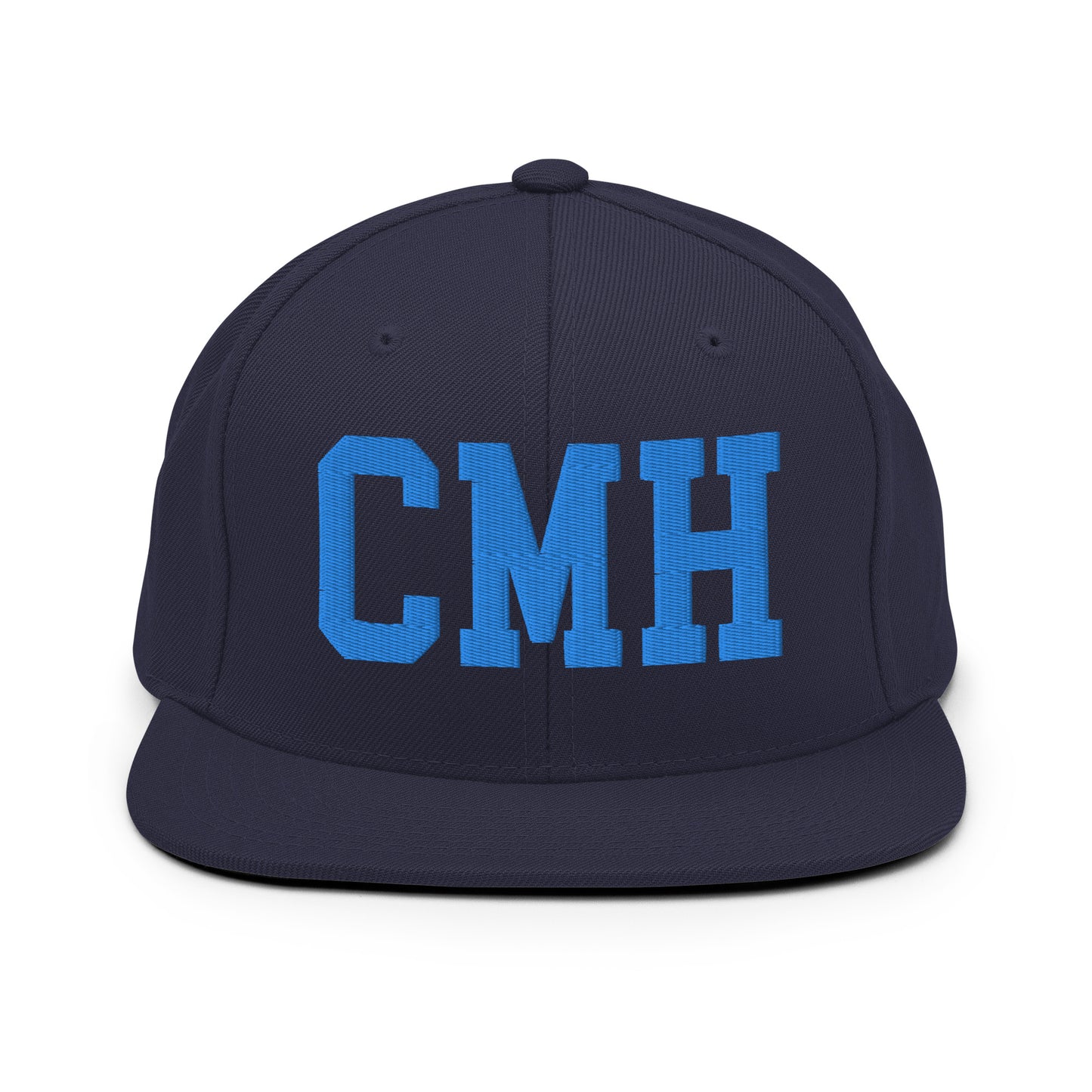 College-Style Classic Snapback Hat • Aqua Blue • CMH Columbus • YHM Designs - Image 07
