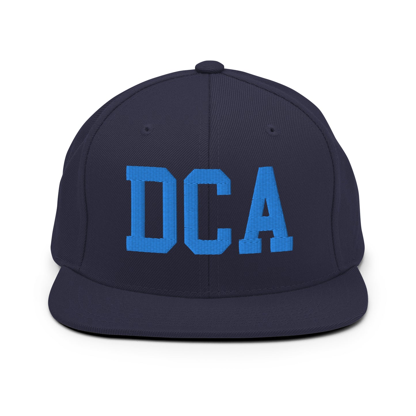 College-Style Classic Snapback Hat • Aqua Blue • DCA Washington • YHM Designs - Image 07