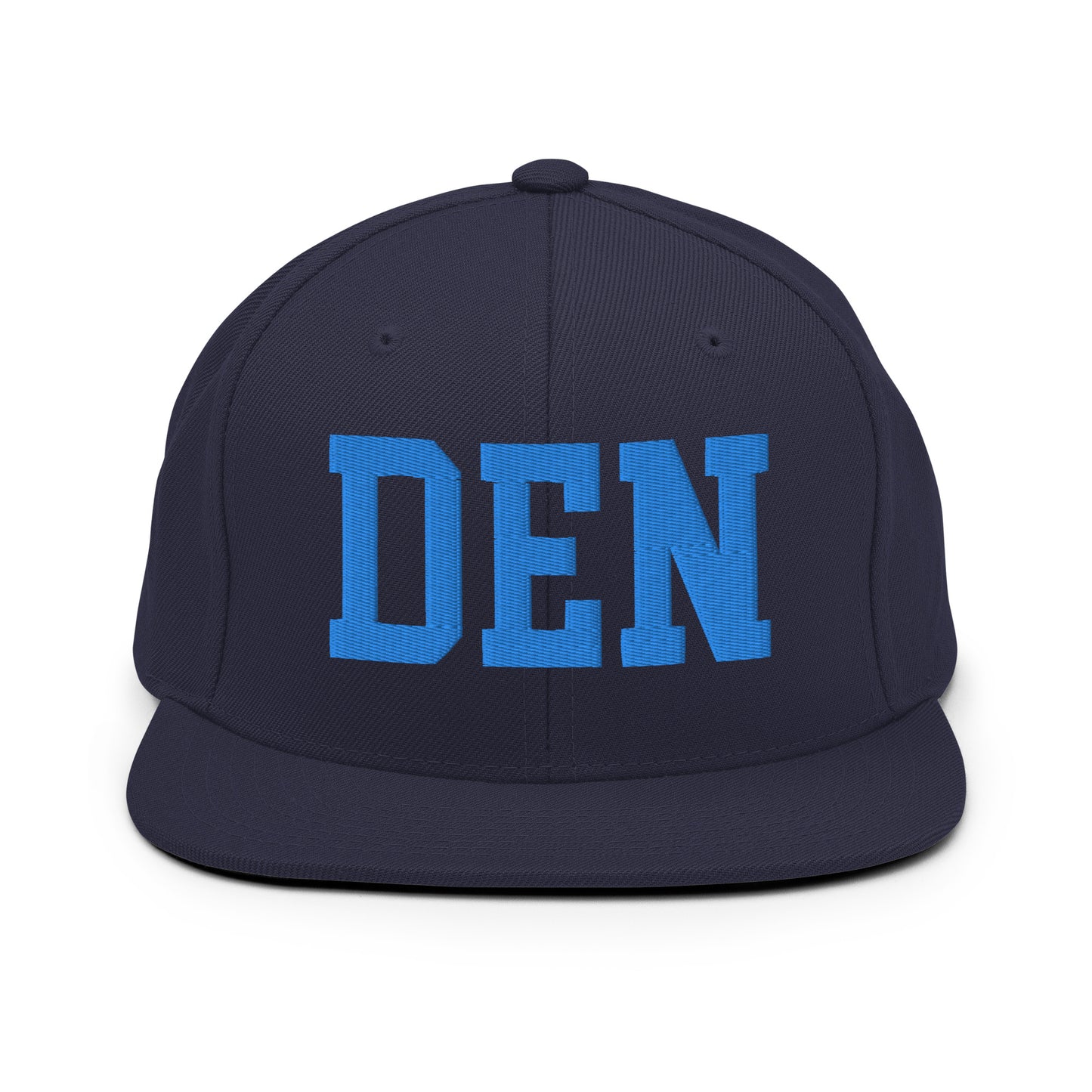 College-Style Classic Snapback Hat • Aqua Blue • DEN Denver • YHM Designs - Image 07