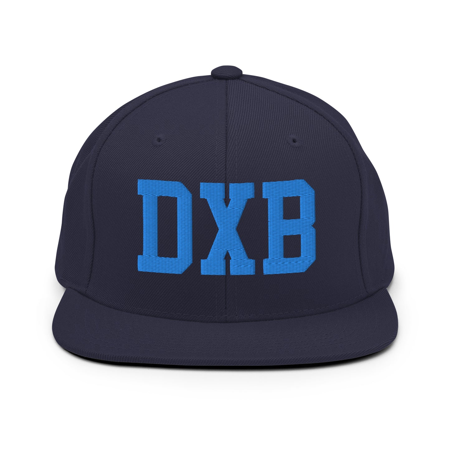 College-Style Classic Snapback Hat • Aqua Blue • DXB Dubai • YHM Designs - Image 07