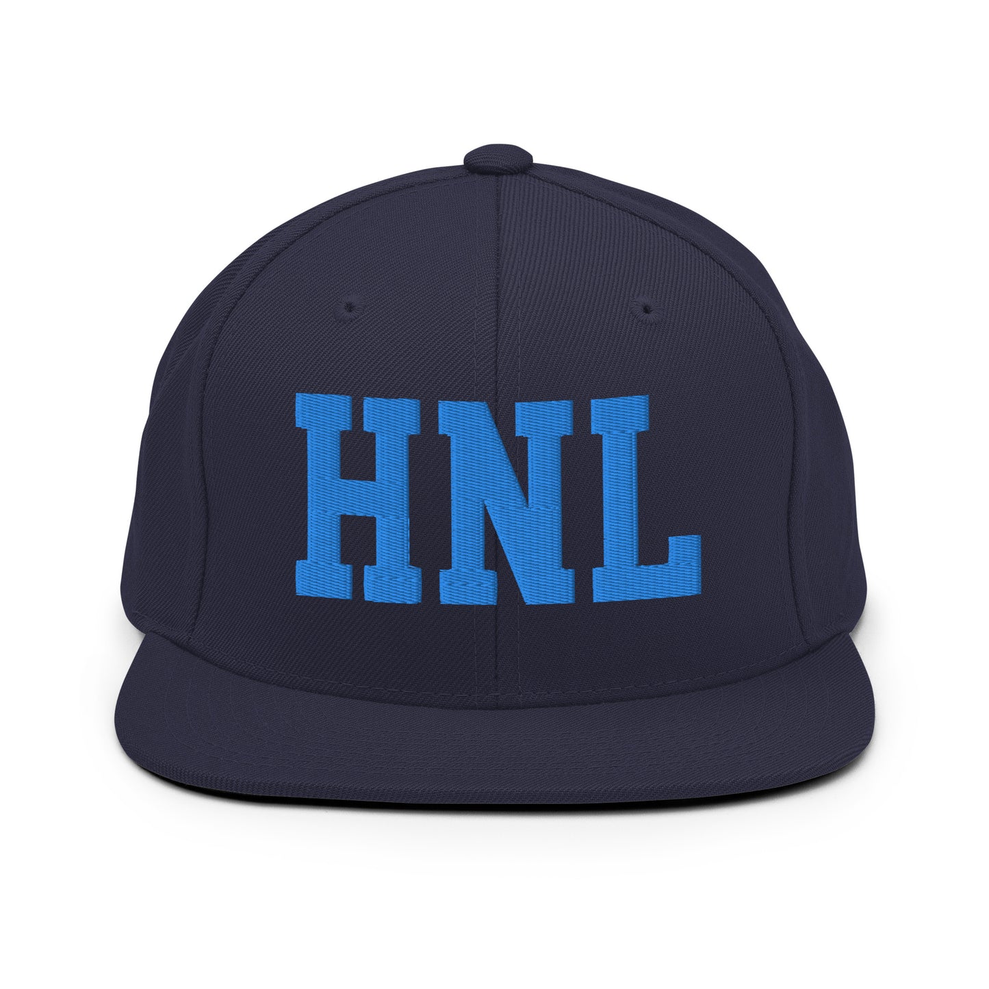 College-Style Classic Snapback Hat • Aqua Blue • HNL Honolulu • YHM Designs - Image 07