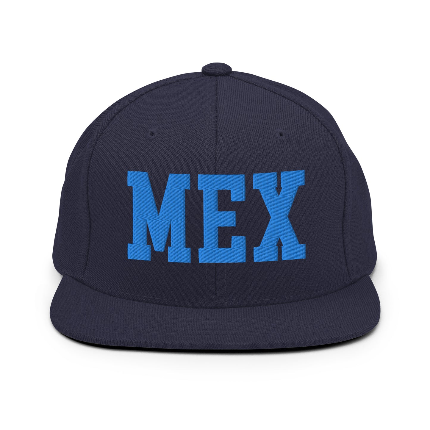College-Style Classic Snapback Hat • Aqua Blue • MEX Mexico City • YHM Designs - Image 07