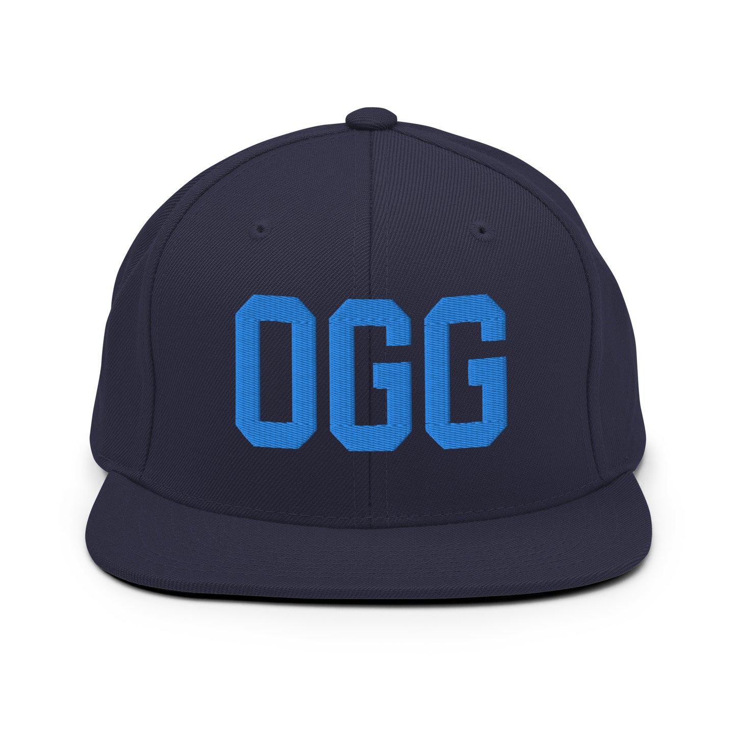 College-Style Classic Snapback Hat • Aqua Blue • OGG Maui • YHM Designs - Image 07