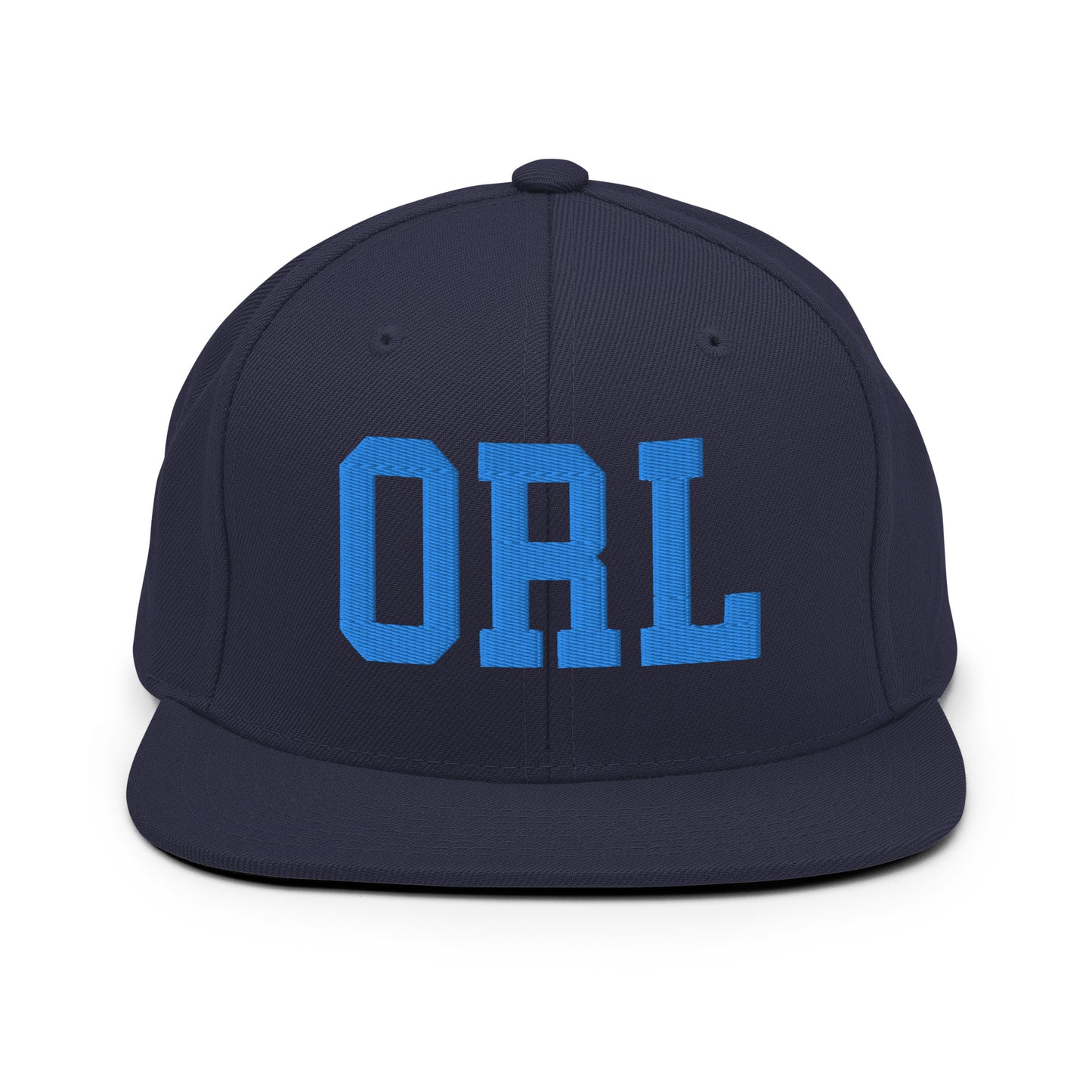 College-Style Classic Snapback Hat • Aqua Blue • ORL Orlando • YHM Designs - Image 07
