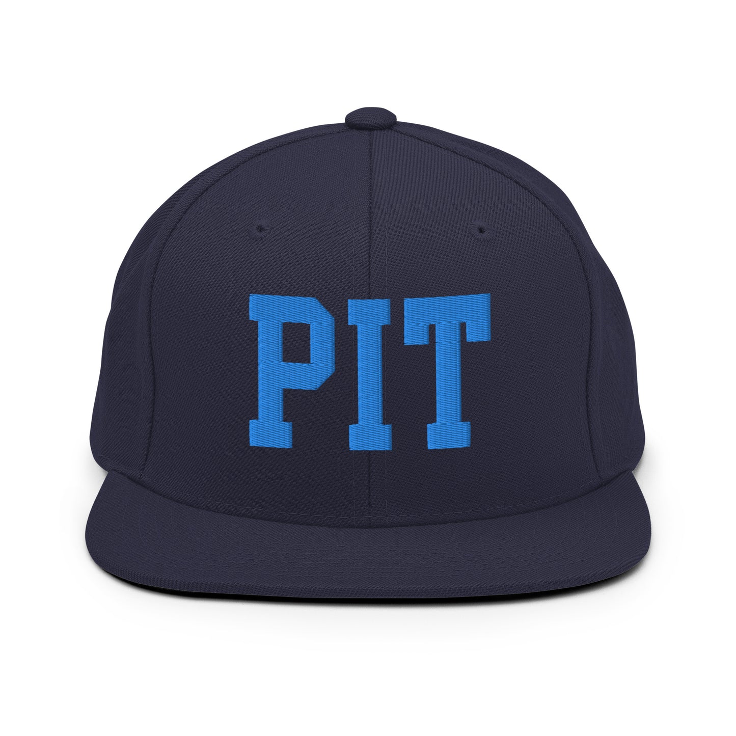 College-Style Classic Snapback Hat • Aqua Blue • PIT Pittsburgh • YHM Designs - Image 07