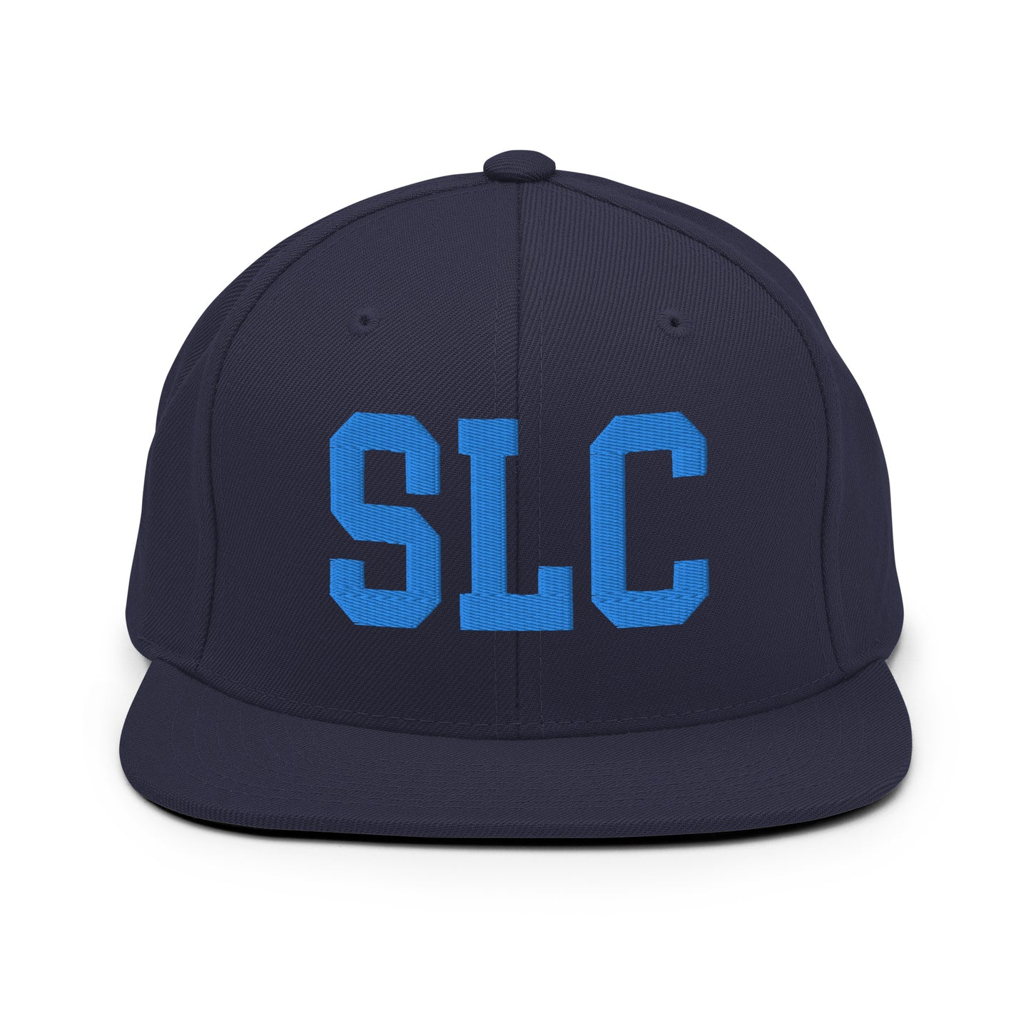 College-Style Classic Snapback Hat • Aqua Blue • SLC Salt Lake City • YHM Designs - Image 07