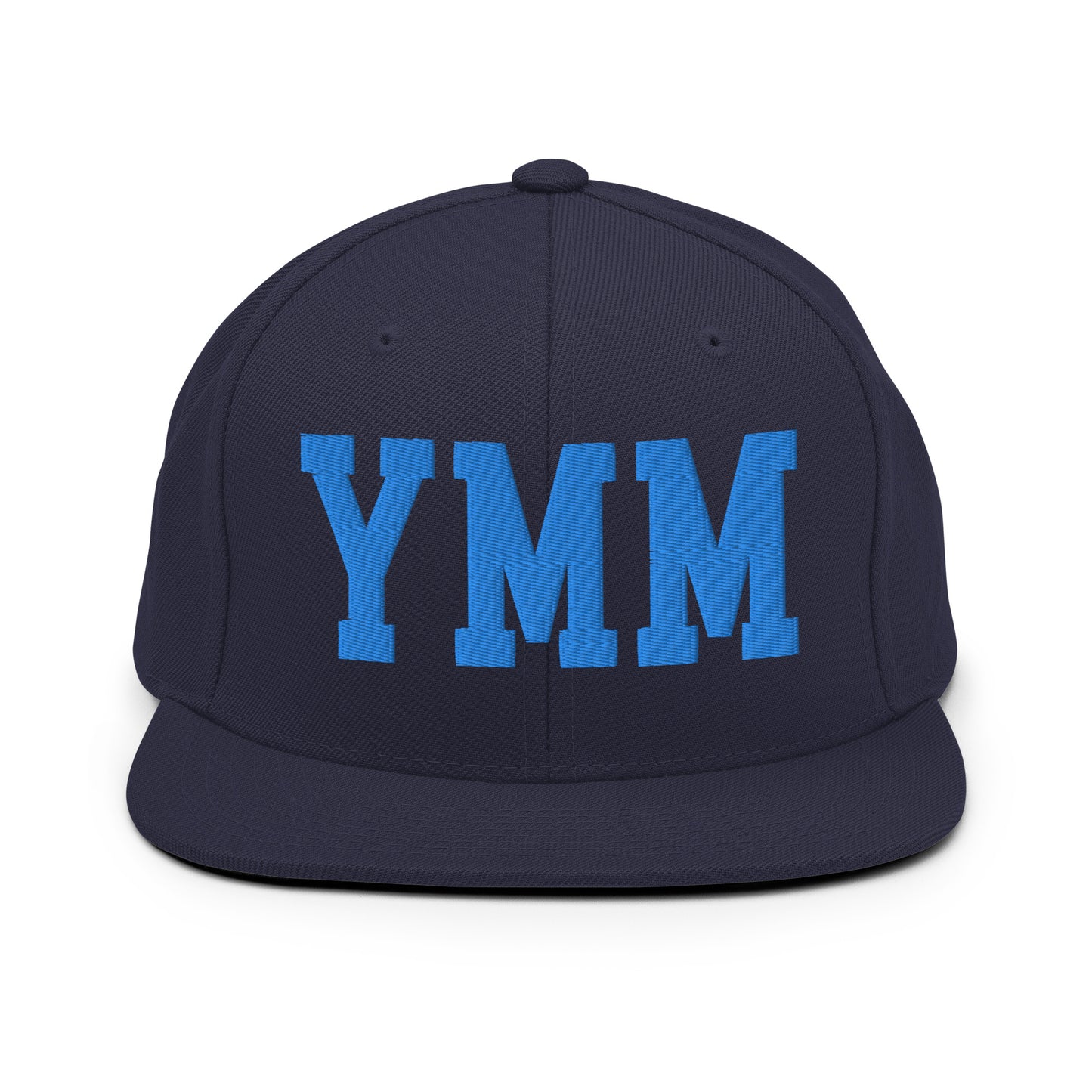 College-Style Classic Snapback Hat • Aqua Blue • YMM Fort McMurray • YHM Designs - Image 07