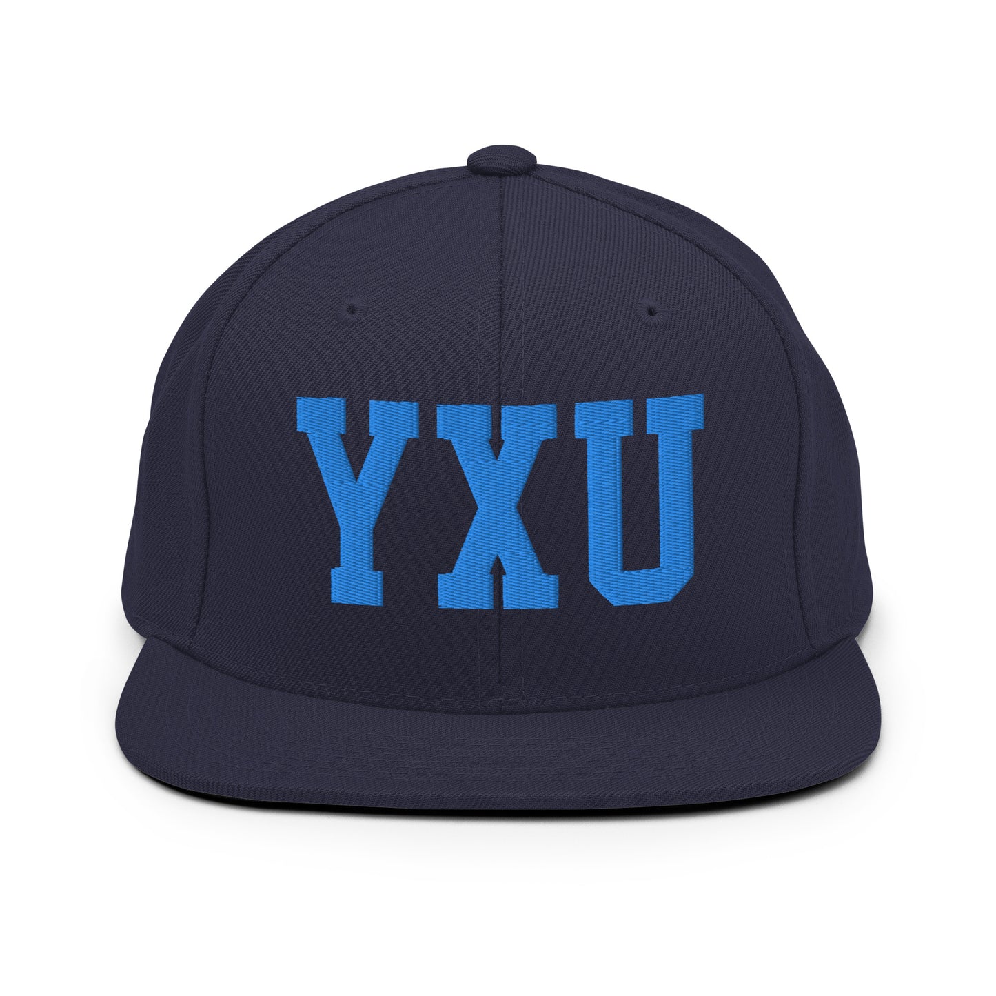 College-Style Classic Snapback Hat • Aqua Blue • YXU London • YHM Designs - Image 07