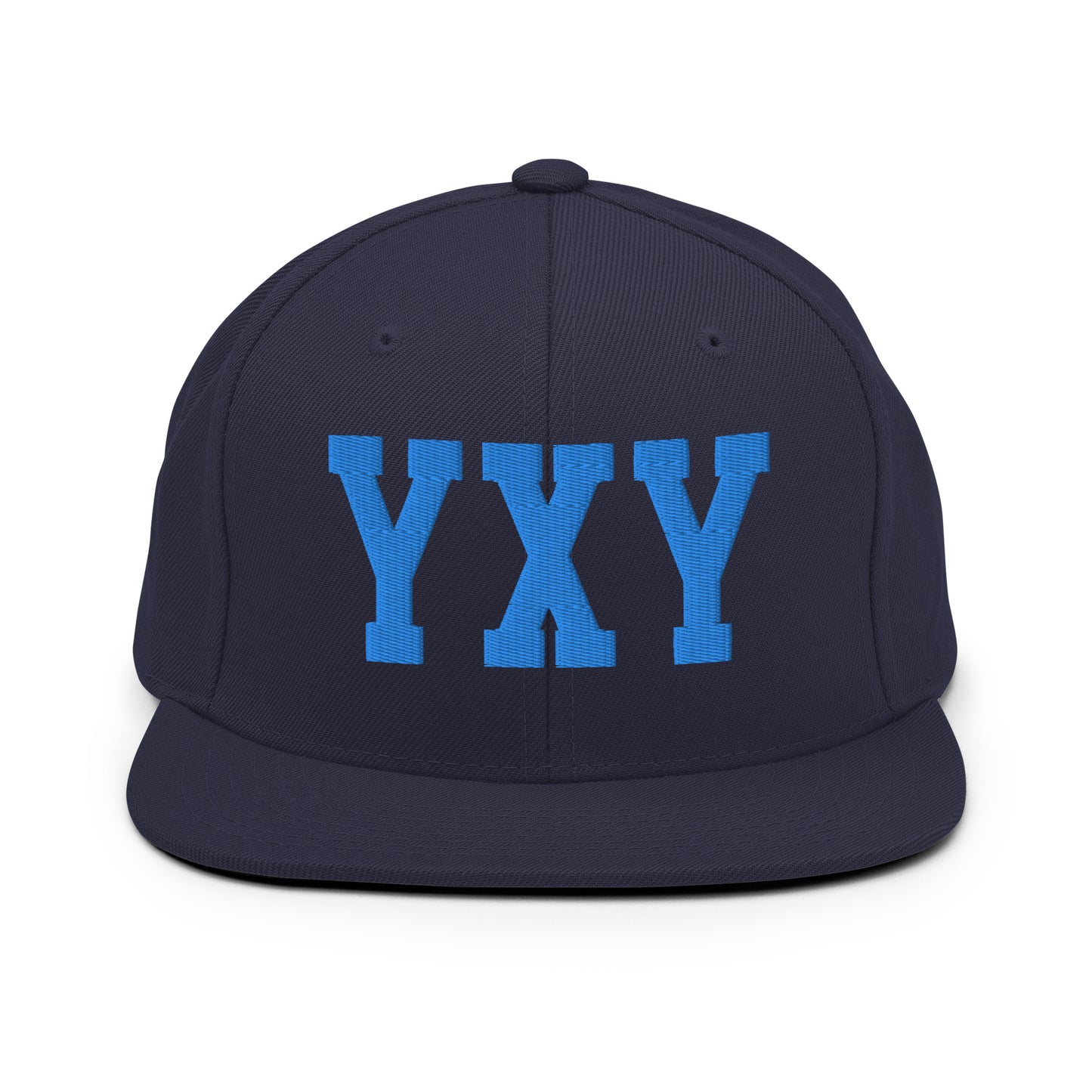 College-Style Classic Snapback Hat • Aqua Blue • YXY Whitehorse • YHM Designs - Image 07
