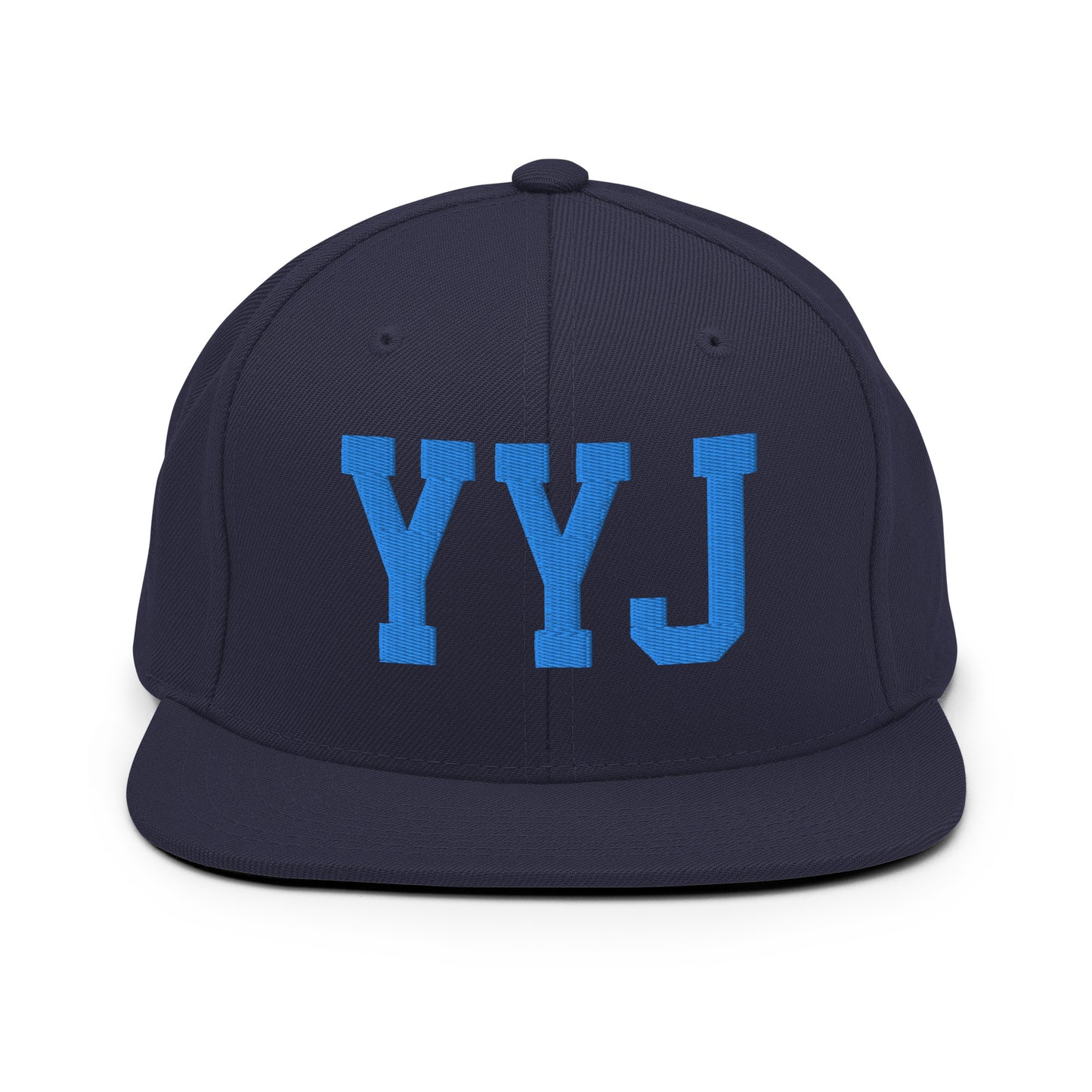 College-Style Classic Snapback Hat • Aqua Blue • YYJ Victoria • YHM Designs - Image 07