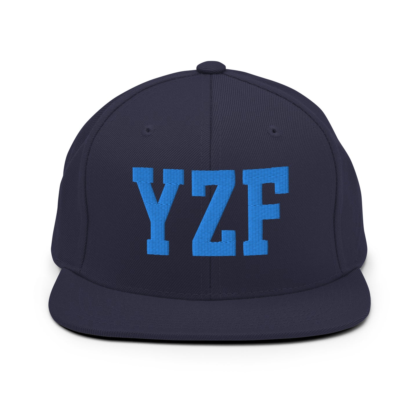 College-Style Classic Snapback Hat • Aqua Blue • YZF Yellowknife • YHM Designs - Image 07