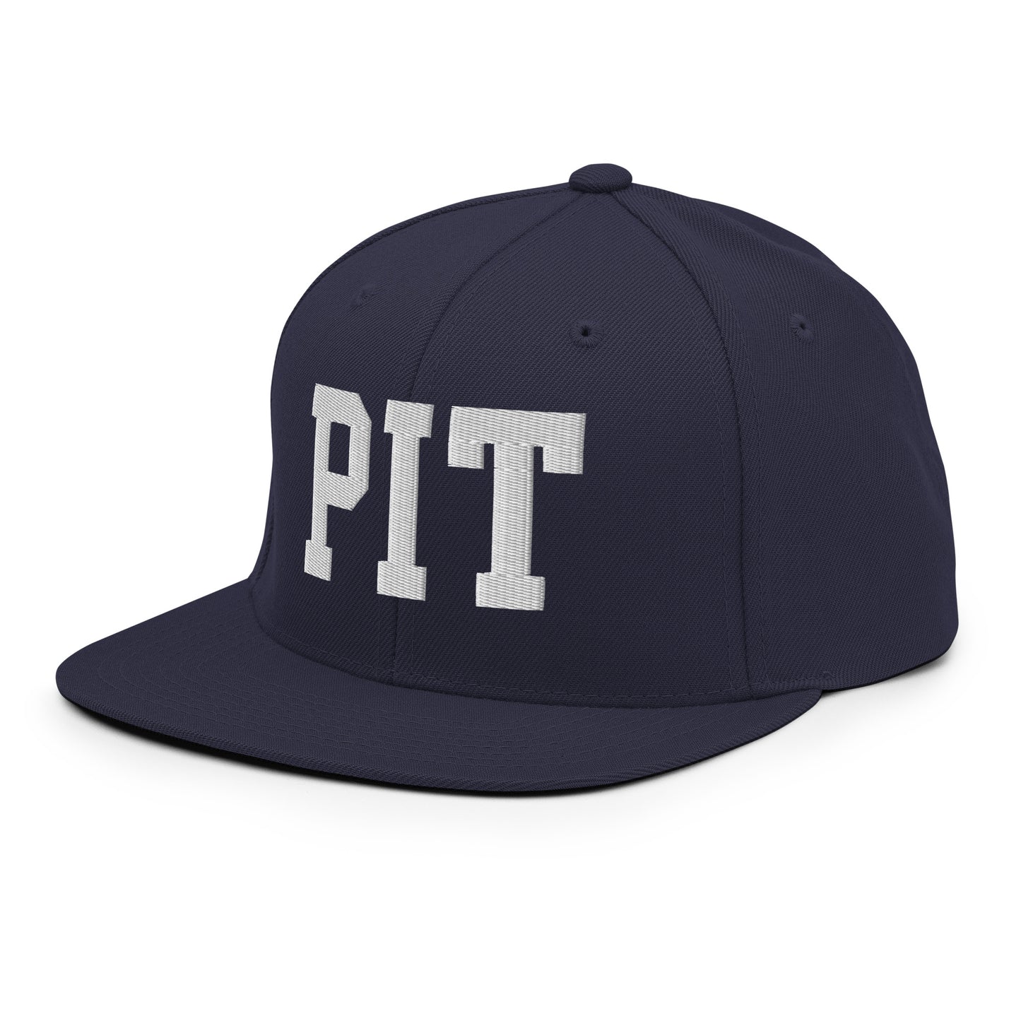 College-Style Classic Snapback Hat • White • PIT Pittsburgh Souvenir • YHM Designs - Image 17
