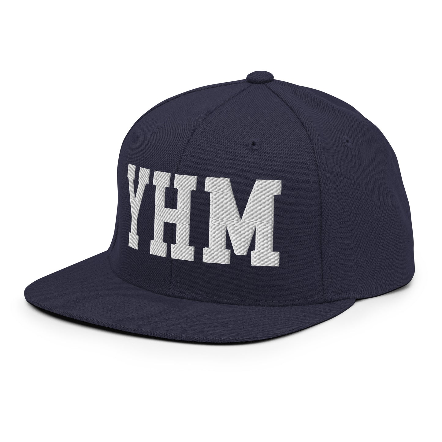 College-Style Classic Snapback Hat • White • YHM Hamilton Souvenir • YHM Designs - Image 17