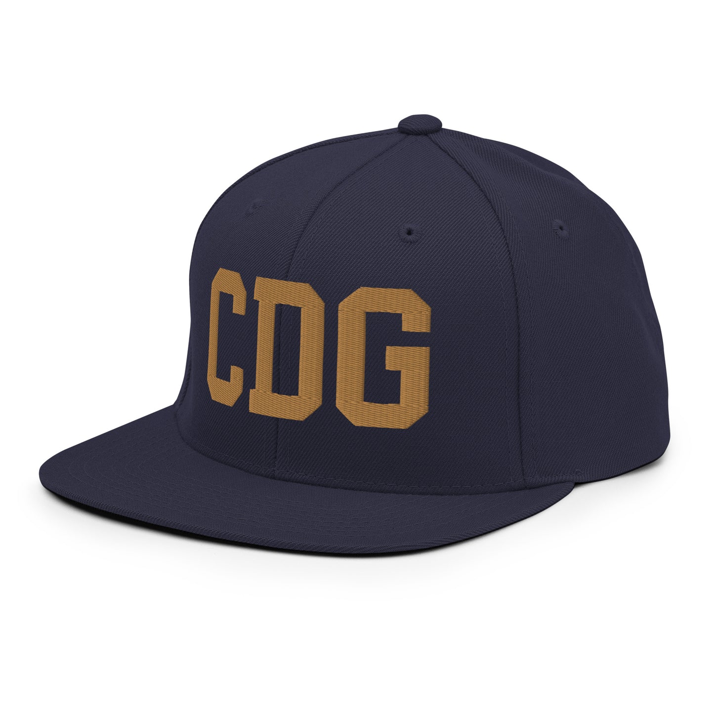 College-Style Classic Snapback Hat • Old Gold • CDG Paris • YHM Designs - Image 16