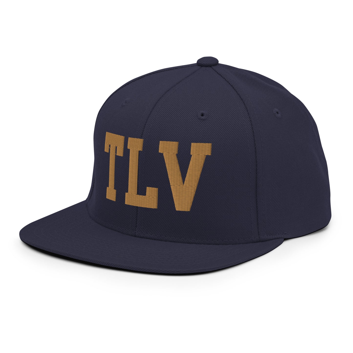 College-Style Classic Snapback Hat • Old Gold • TLV Tel Aviv • YHM Designs - Image 16