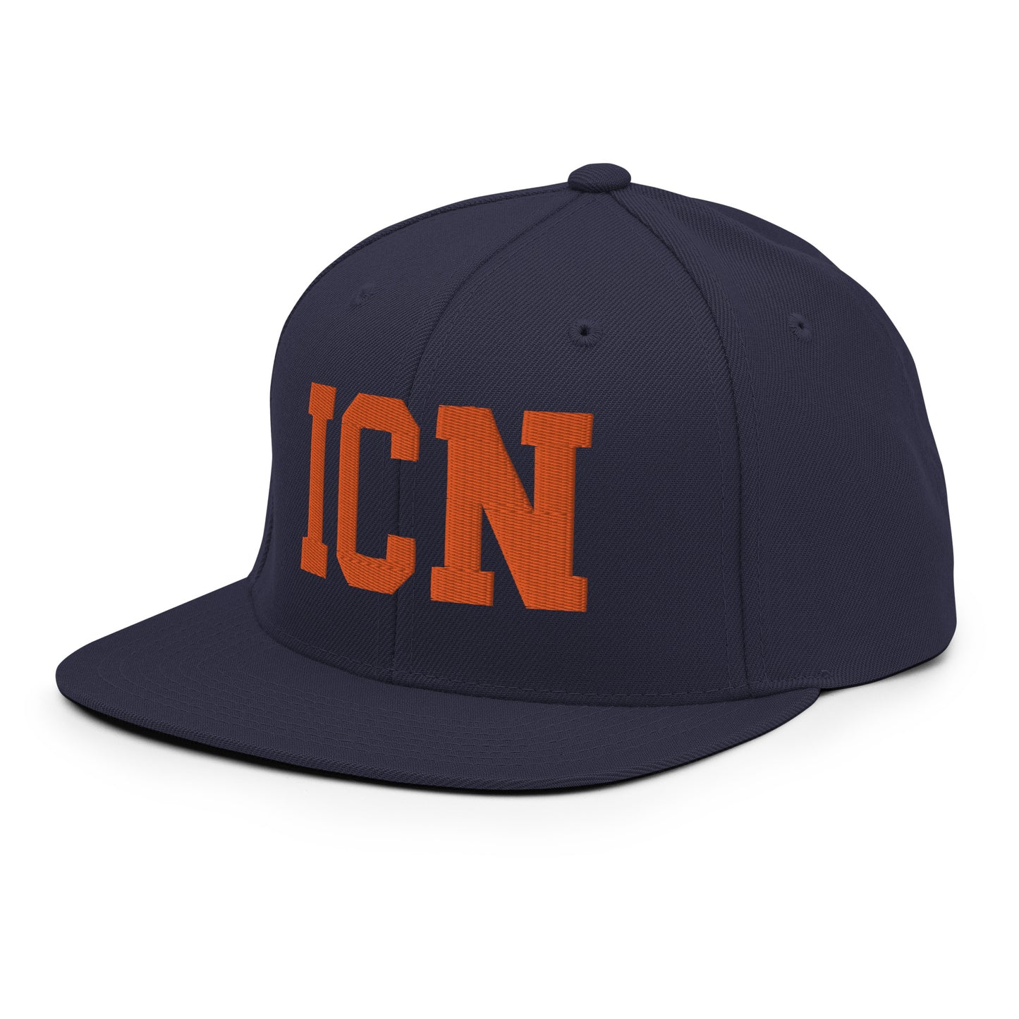College-Style Classic Snapback Hat • Orange • ICN Seoul • YHM Designs - Image 21