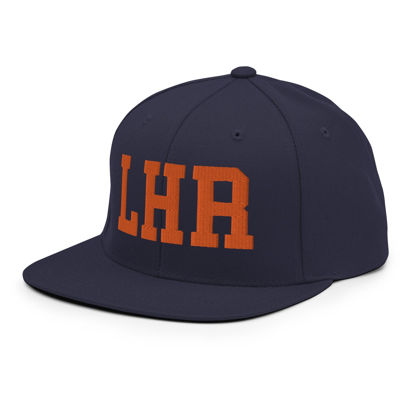 College-Style Classic Snapback Hat • Orange • LHR London • YHM Designs - Image 21